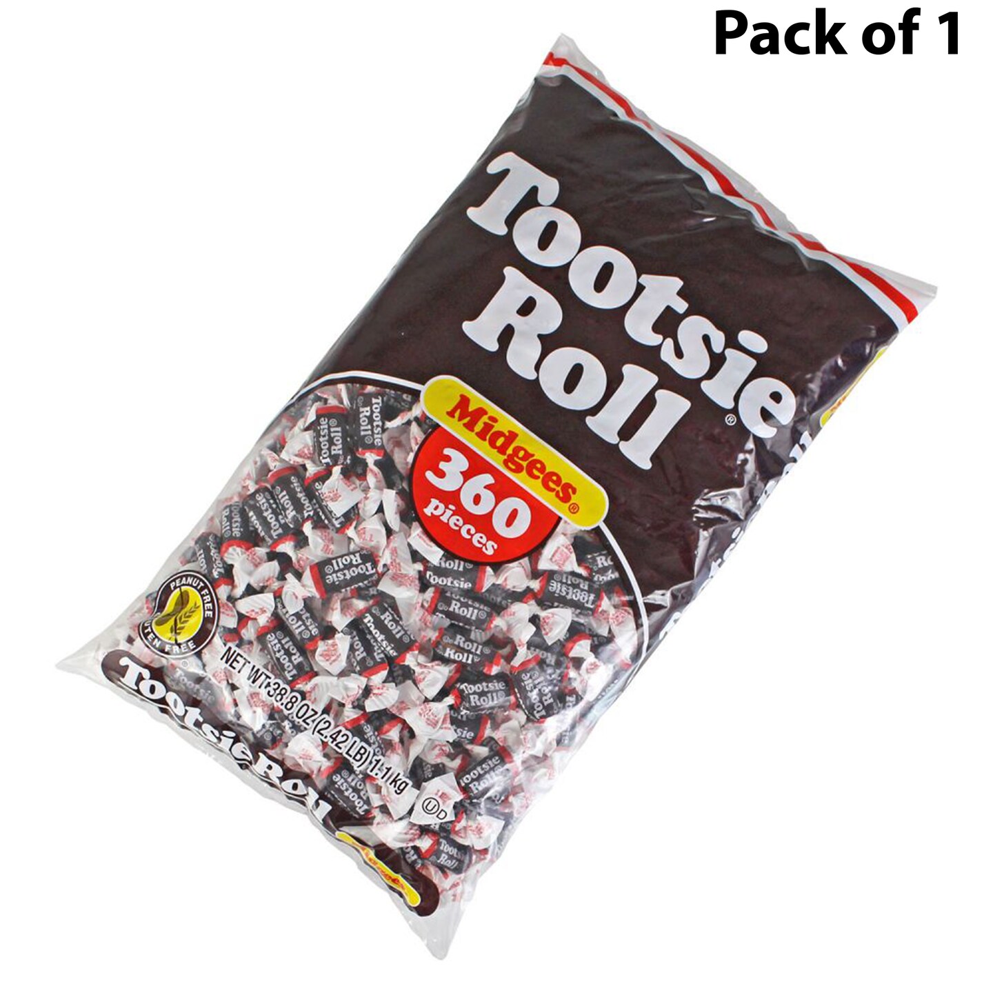 Tootsie Rolls Candy - A Tasty Treat | Individually wrapped-360 pieces per unit | MINA&#xAE;
