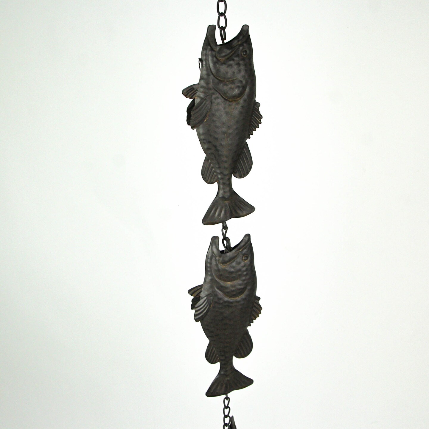 71 Inch Metal Fish Rain Chain Decorative Gutter Downspout Home Decor Art