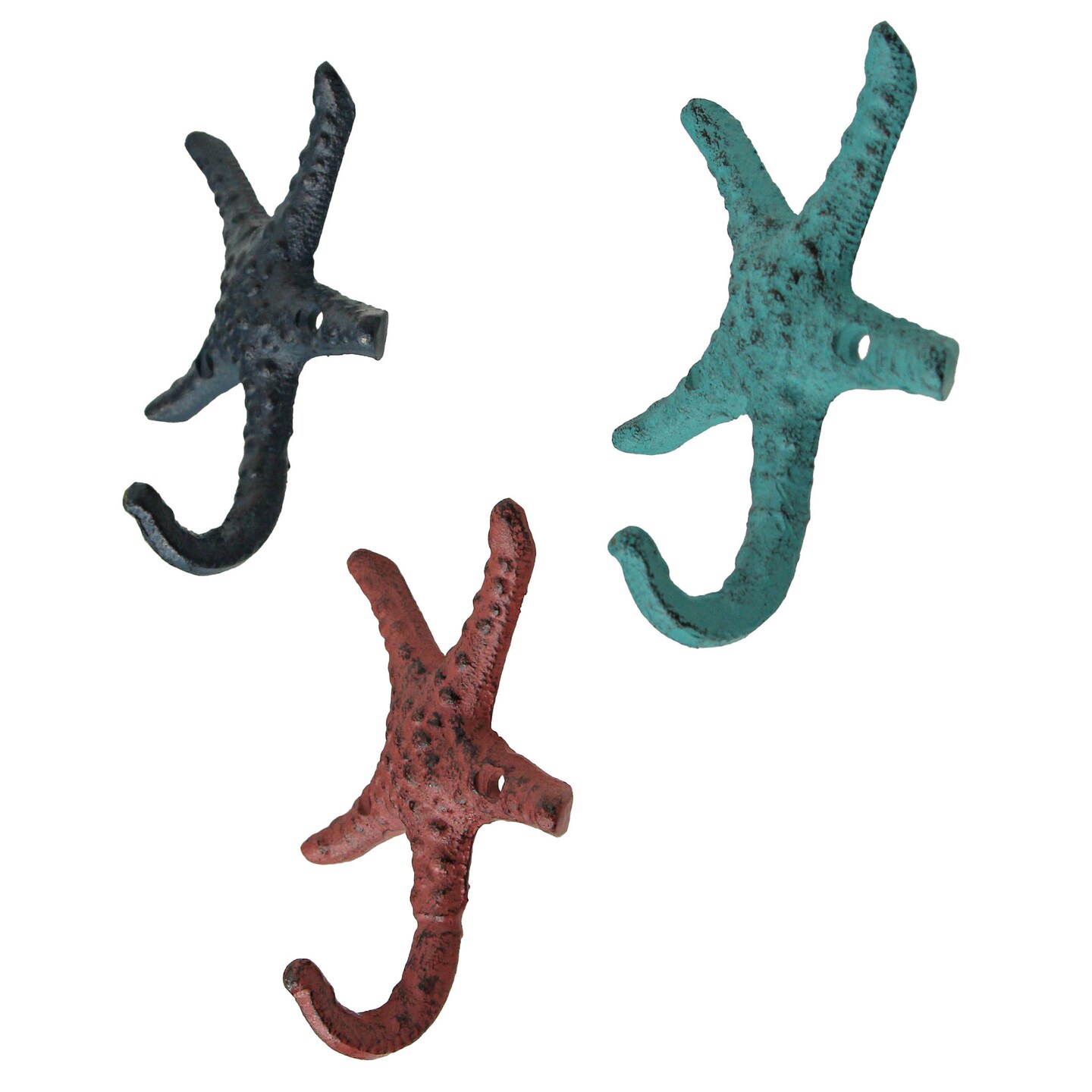 Cast Iron Starfish Decorative Wall Hooks