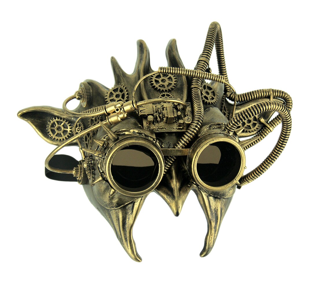 Adult Wicked Steampunk Goblin Halloween Mask