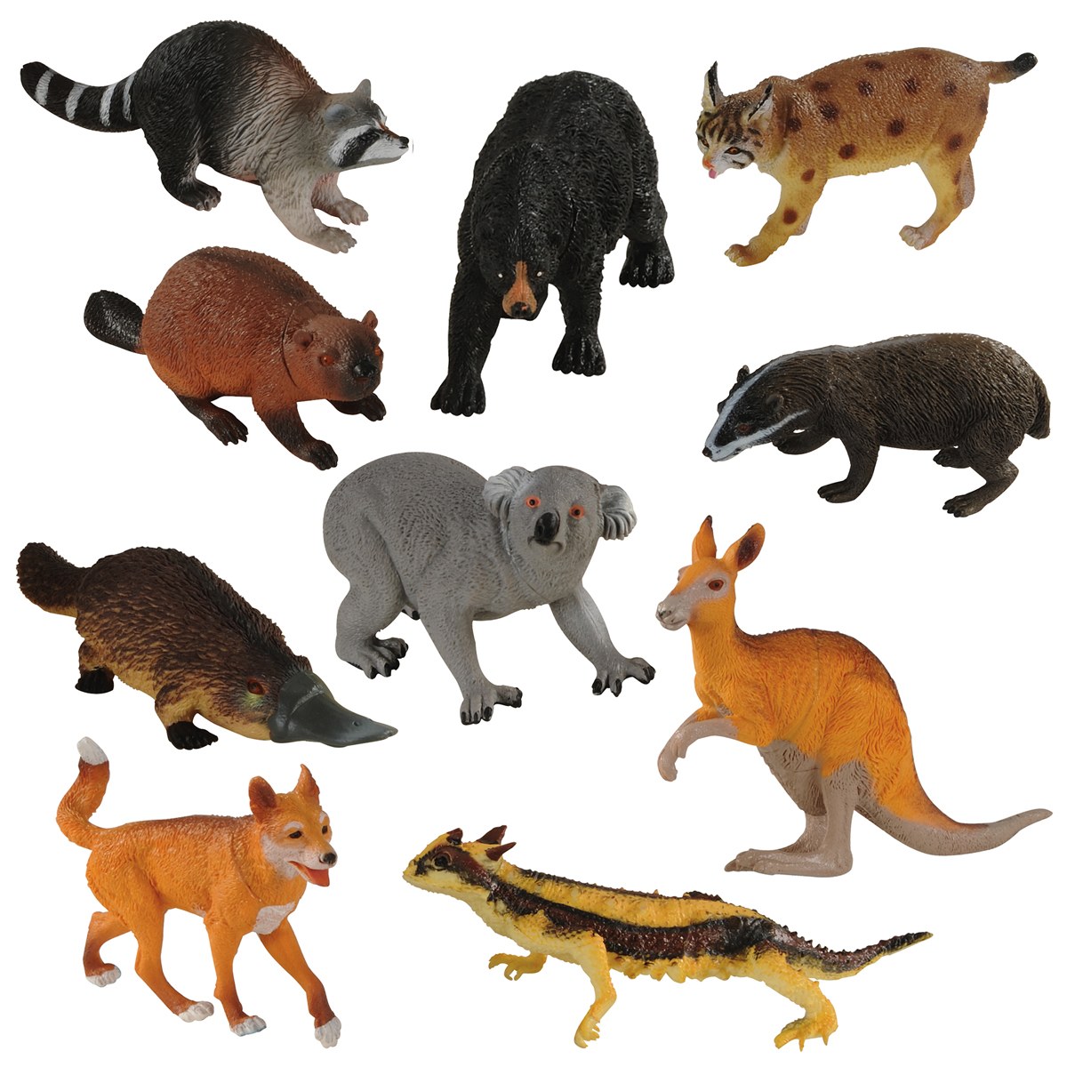 Kaplan Early Learning Company Wilderness &#x26; Australian Animal Collection - Set of 10