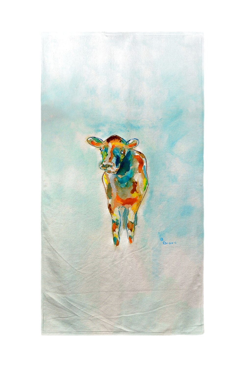 Betsy Drake Betsy&#x27;s Cow Beach Towel
