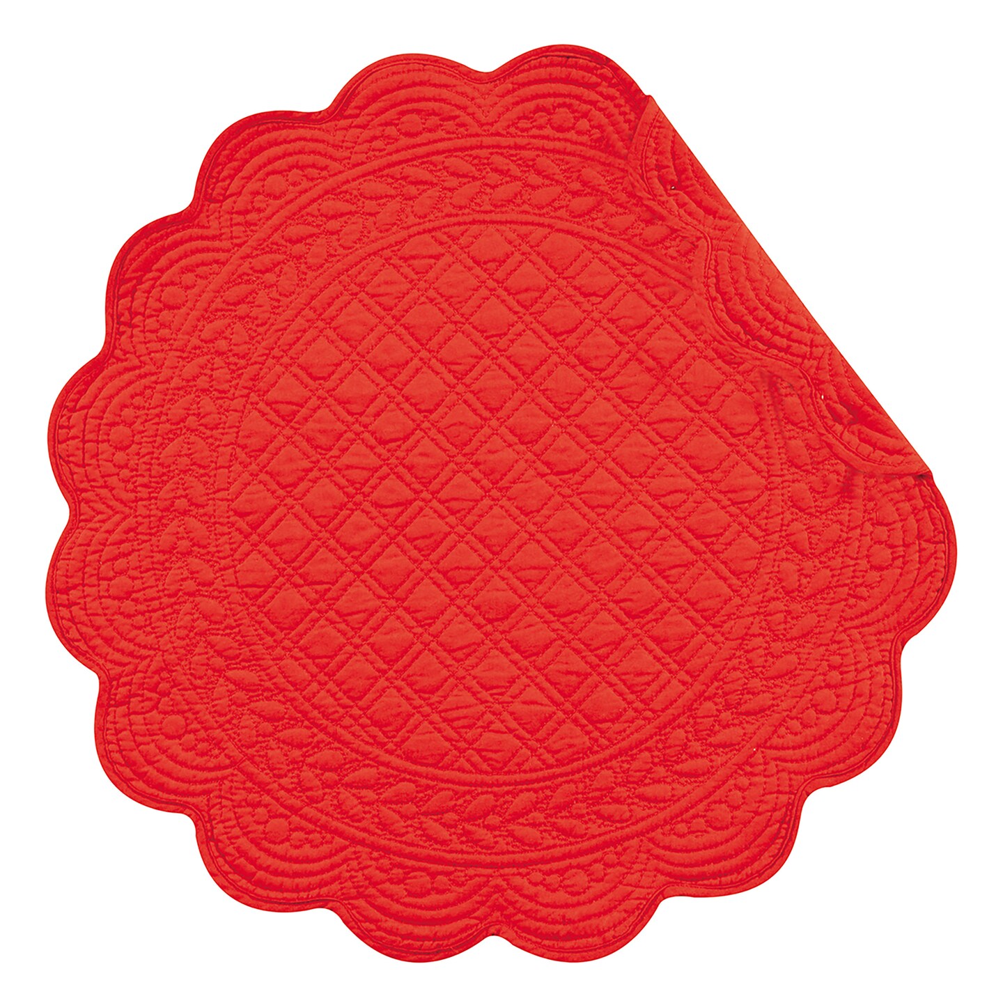 Red Round July Fourth Placemat Set of 6