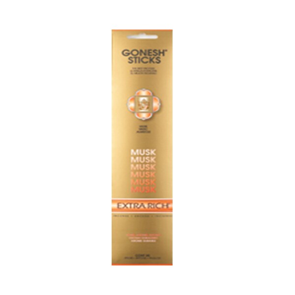 Gonesh   Incense Extra Rich- Musk (20 Sticks in 1 Pack)