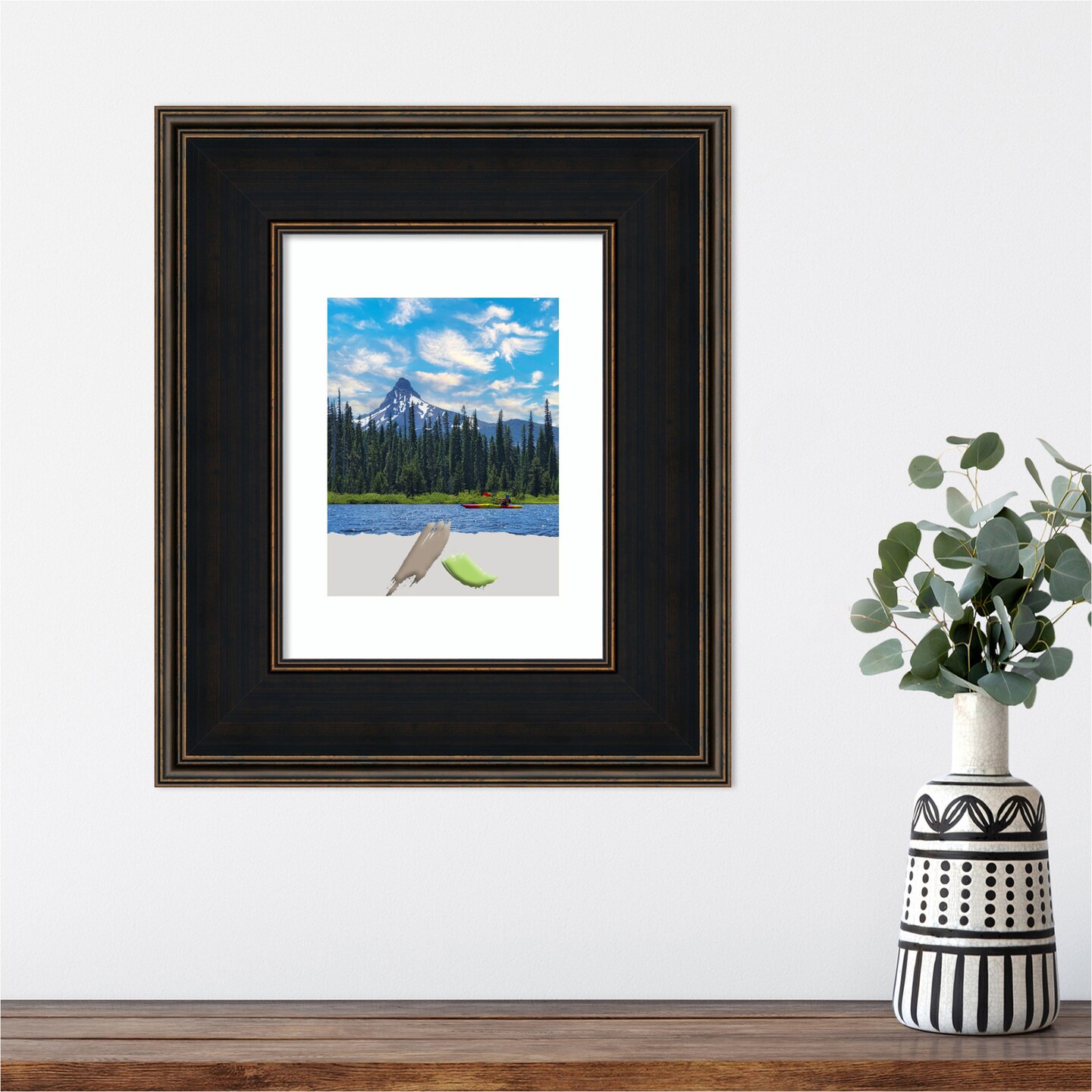 Mezzanine Espresso Wood Picture Frame, Photo Frame, Art Frame