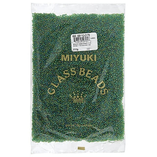 Miyuki 250g Transparent Round Seed Beads, 11/0