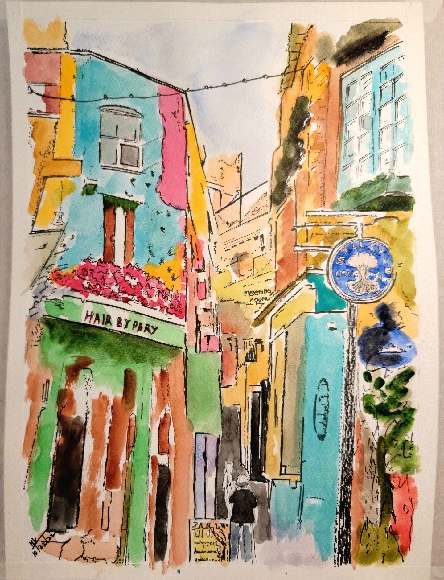 Covent Garden, London watercolor on paper
