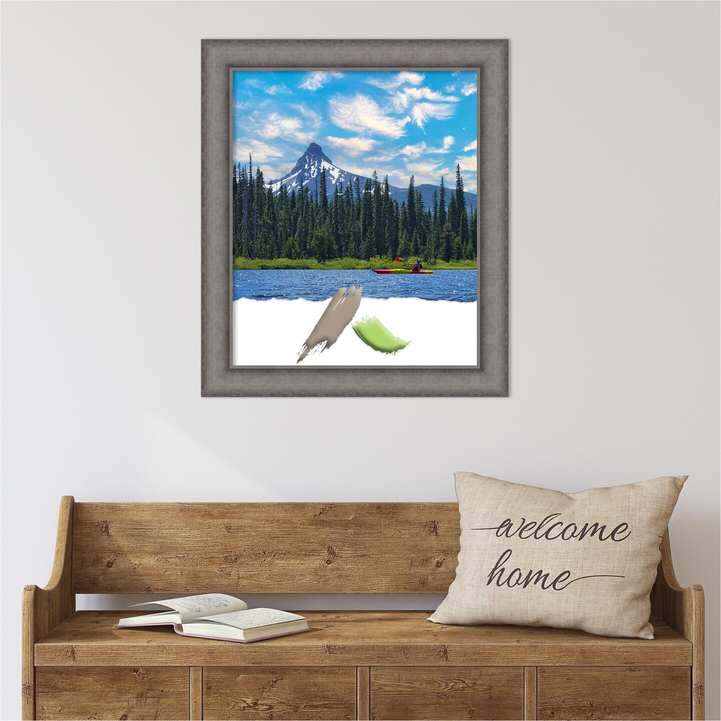 Burnished Concrete Wood Picture Frame