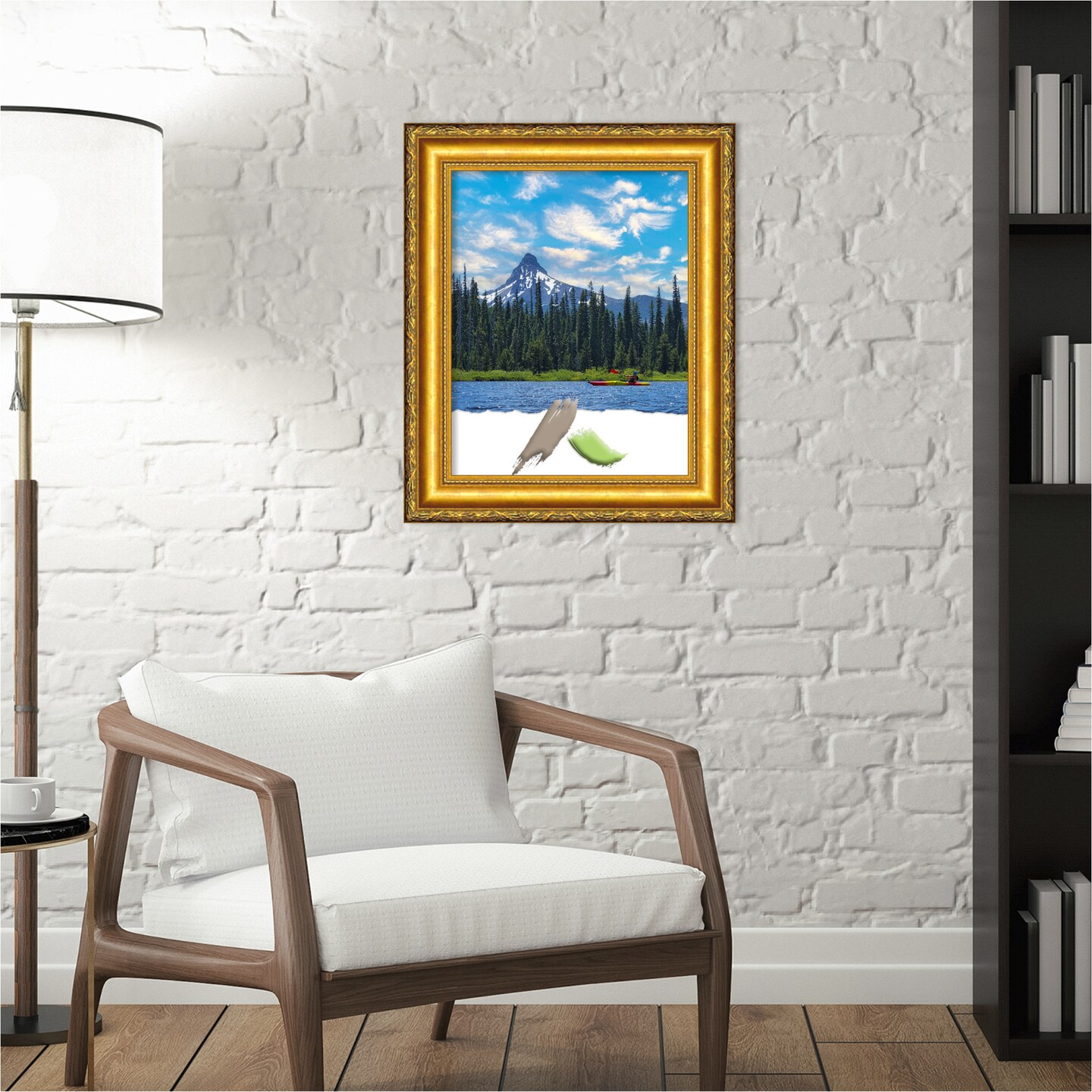 Colonial Embossed Gold Wood Picture Frame, Photo Frame, Art Frame