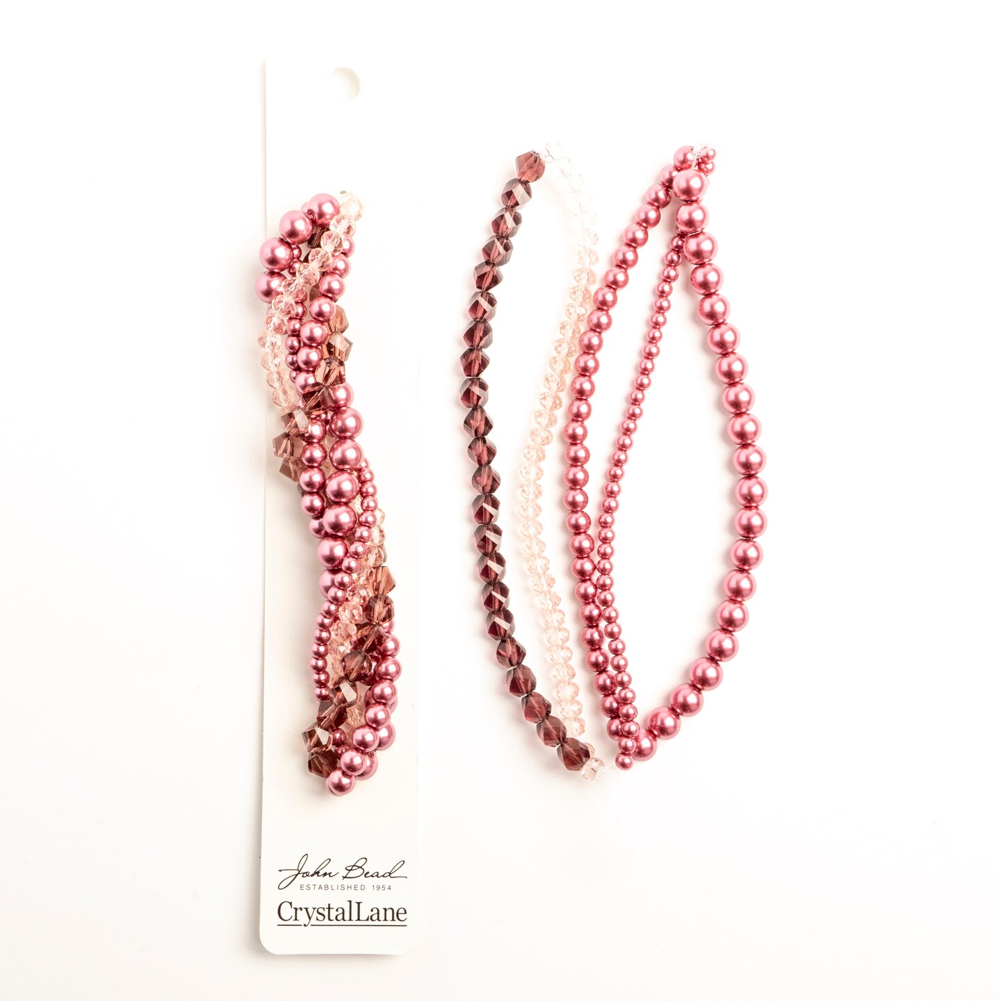 Crystal Lane DIY Chrysanthemum Twisted Glass &#x26; Pearls Beads, 5 Strands