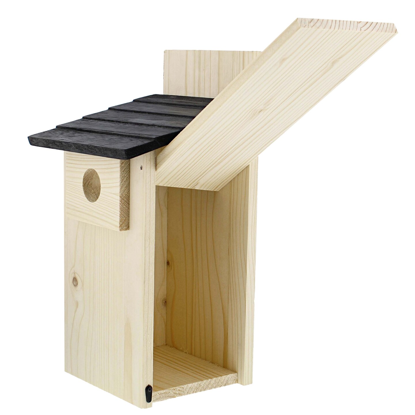 MiMu Wooden Bird House to Paint - Unfinished Mounted Bird House