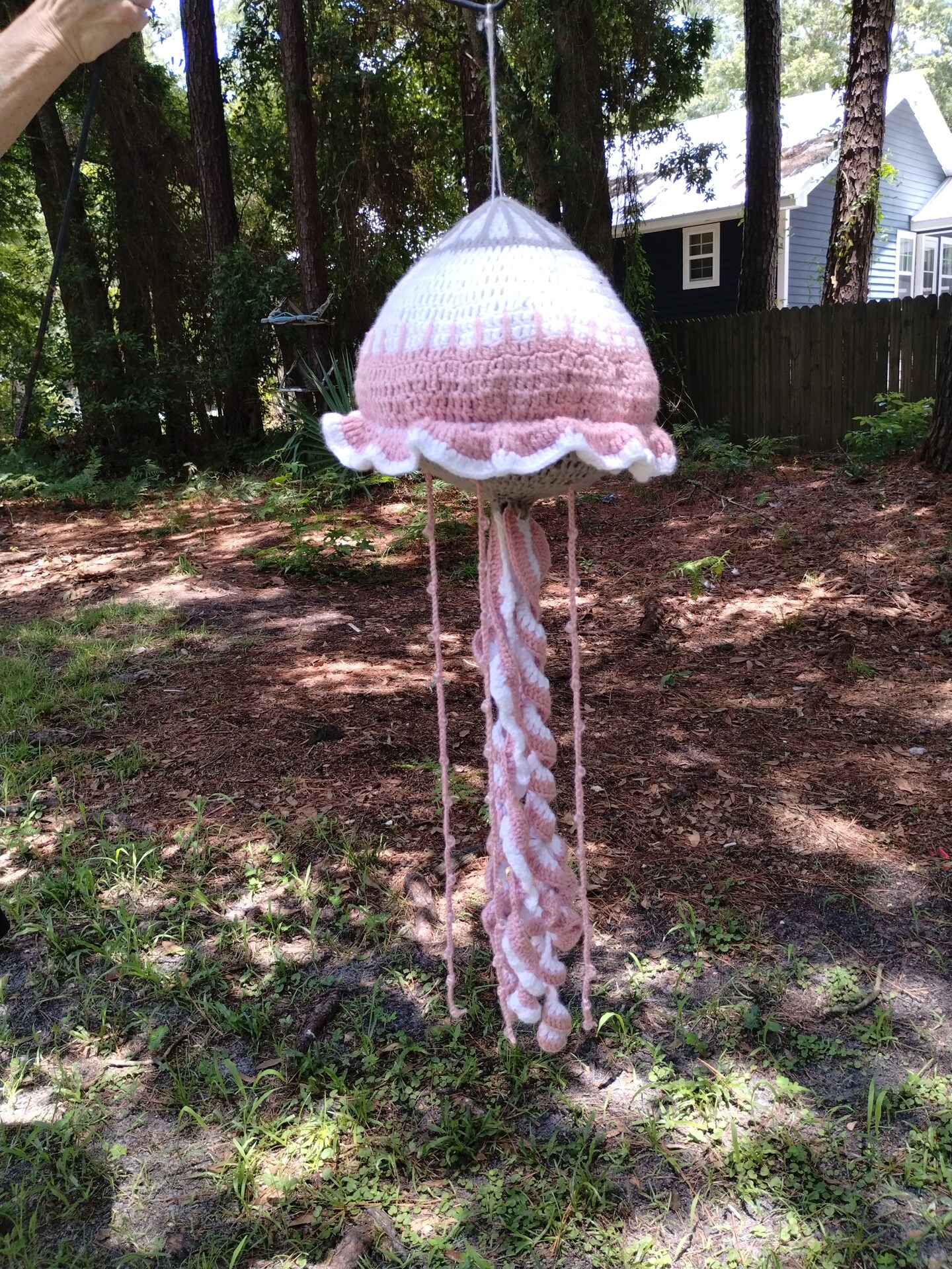 Crochet jellyfish suncatcher | MakerPlace by Michaels
