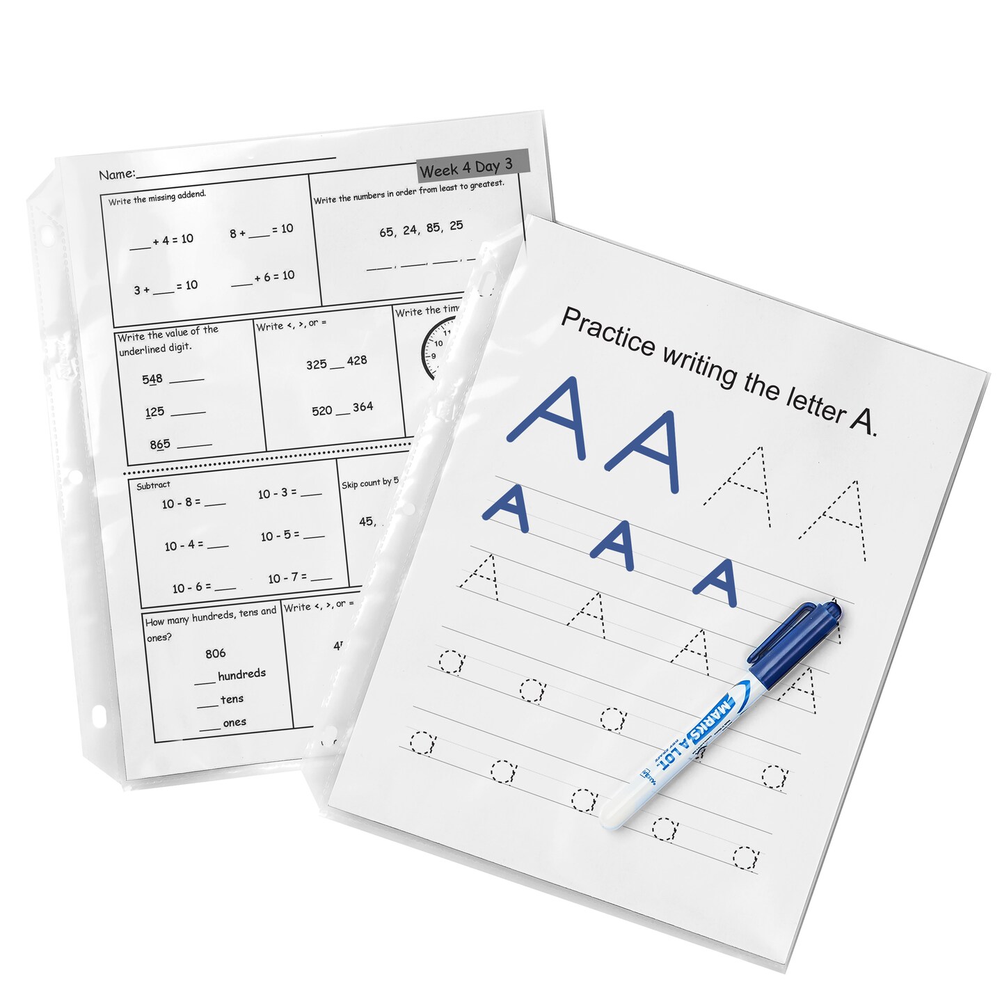 Avery Clear Heavyweight Sheet Protectors, Non-Glare, Easy Load, 50 Document Protectors (74107)