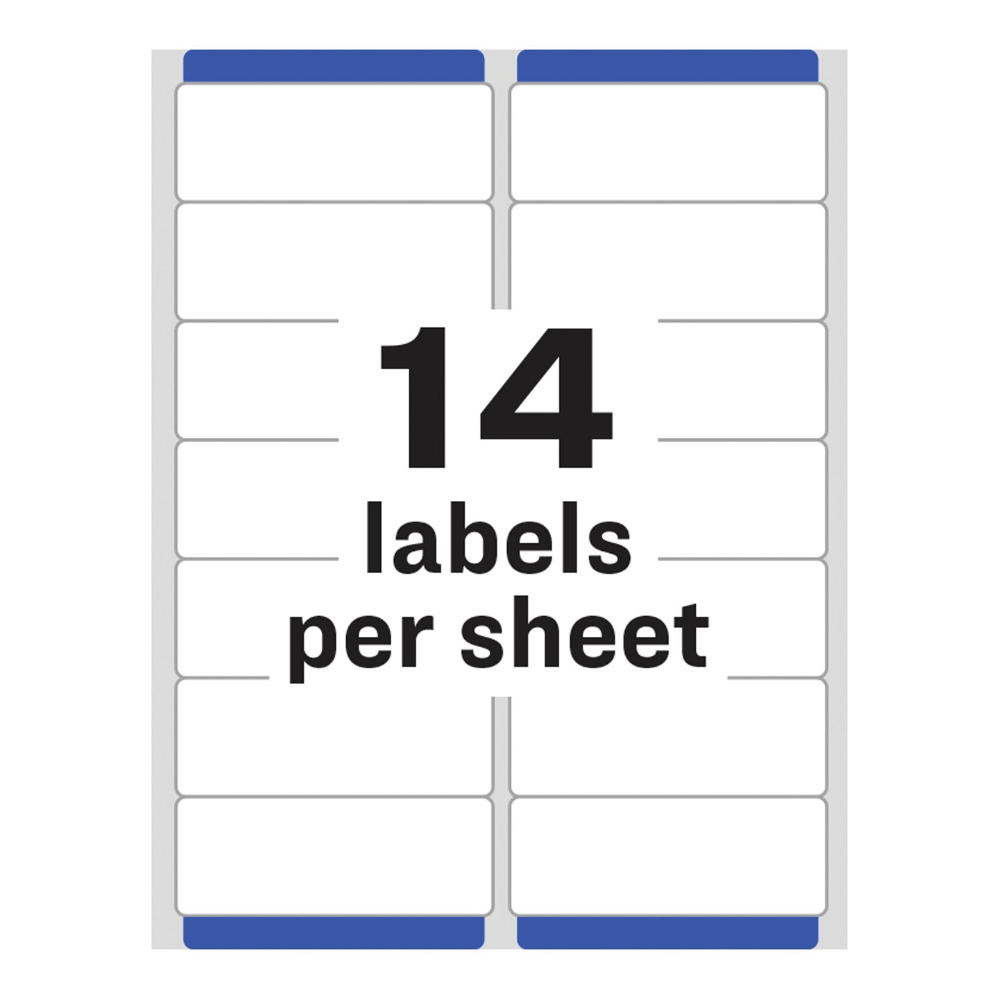 Avery Matte Clear Address Labels, Sure Feed Technology, Laser, 1-1/3&#x22; x 4&#x22;, 700 Labels (5662)