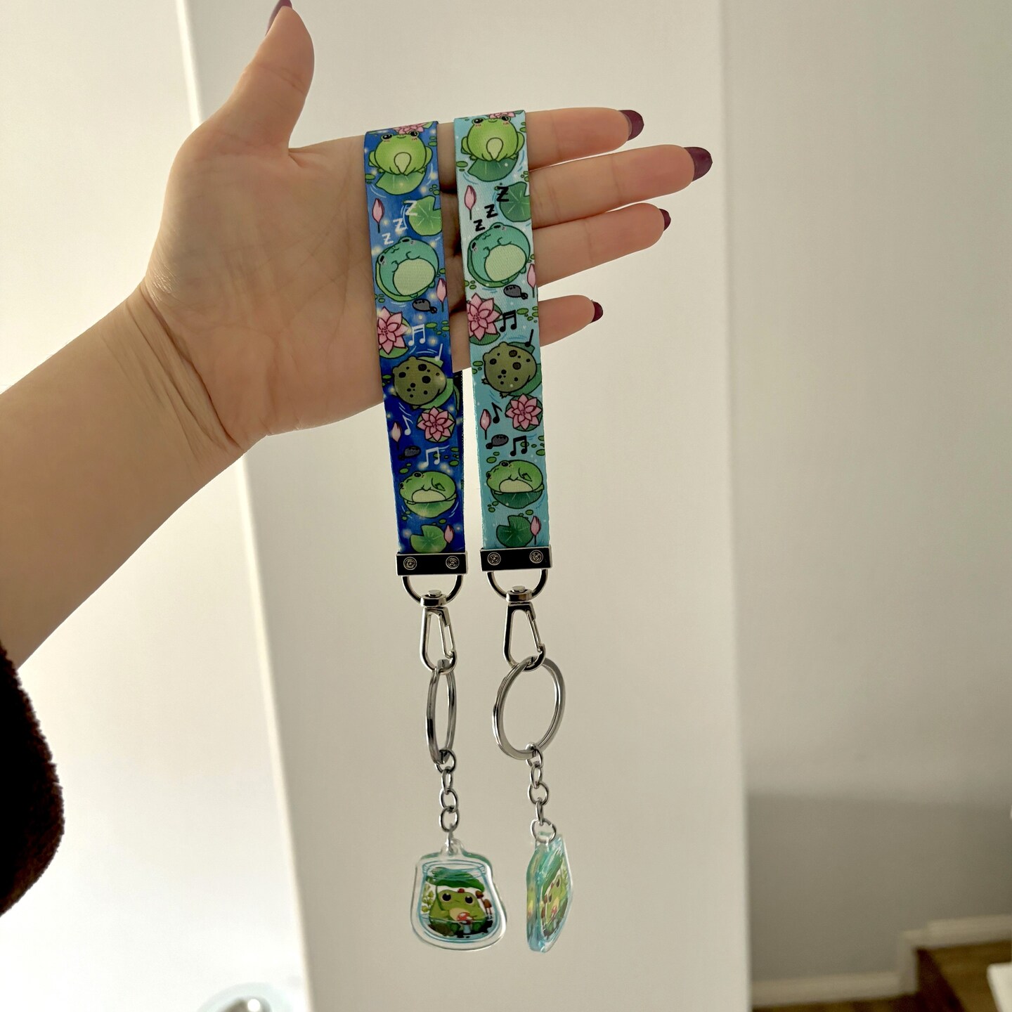 Acrylic Keychain Wristlet Strap With Lobster Clasps, 9.84 Inch, For Keys, Purses, Belt Loops - View #3