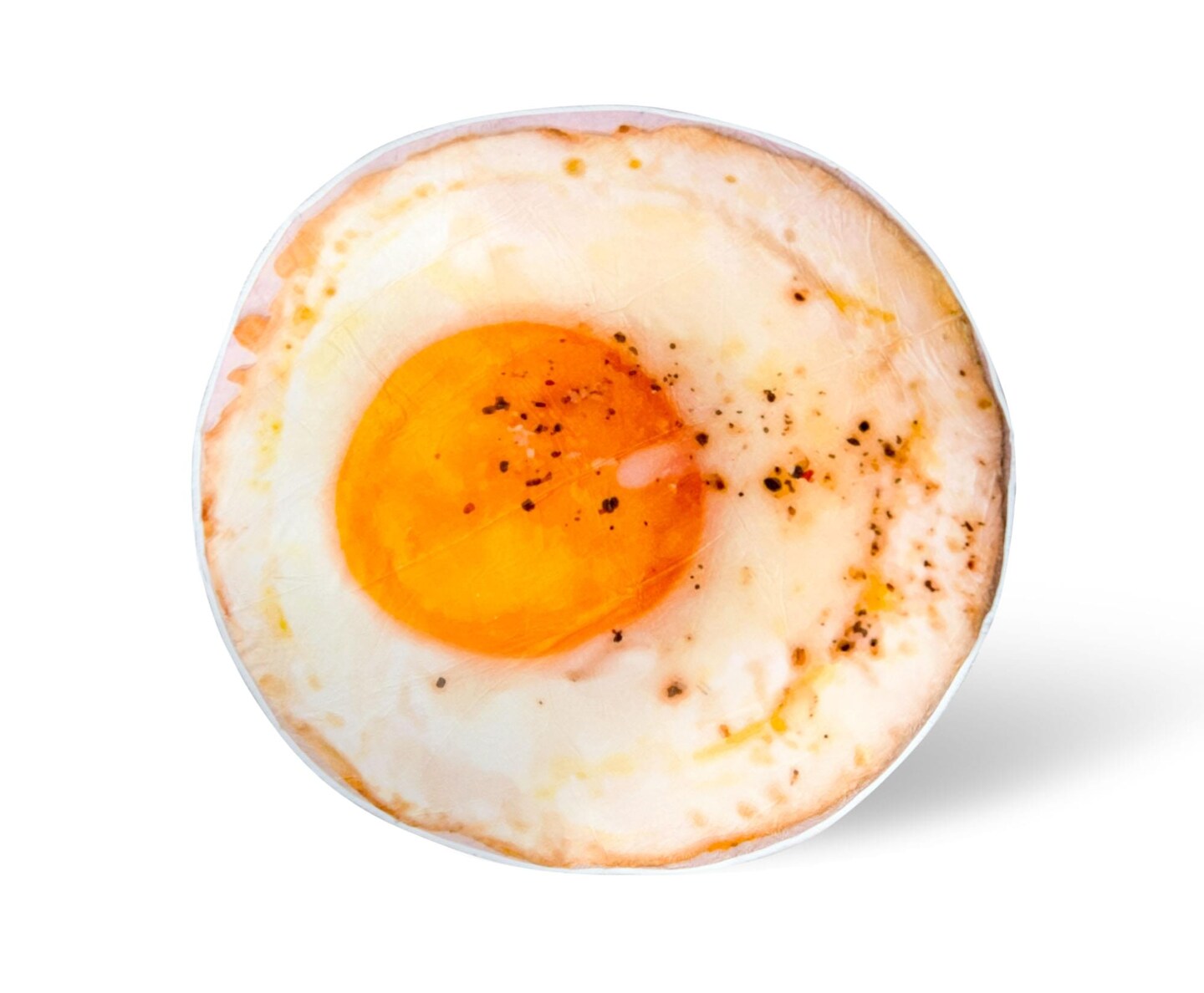 Fried Egg Round Fleece Throw Blanket | 60 Inches