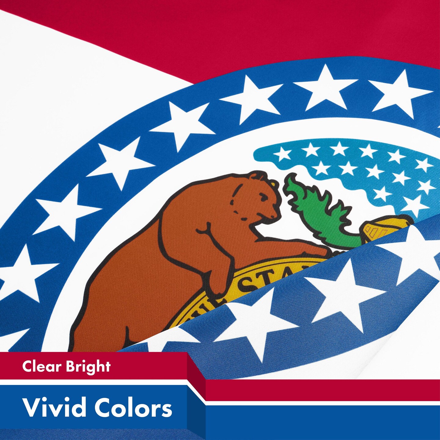 G128 3 Pack: Missouri MO State Flag | 3x5 Ft | LiteWeave Pro Series Printed 150D Polyester | Indoor/Outdoor, Vibrant Colors, Brass Grommets, Thicker and More Durable Than 100D 75D Polyester