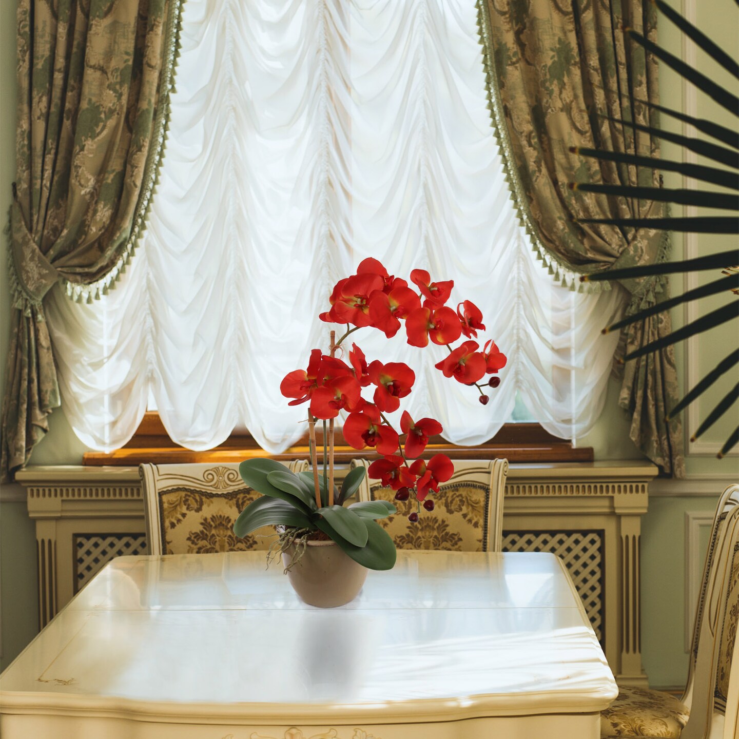 Real Touch Phalaenopsis Orchid Stem: Set of 2, 33.5-Inch, Floral Home by Artificial Flowers