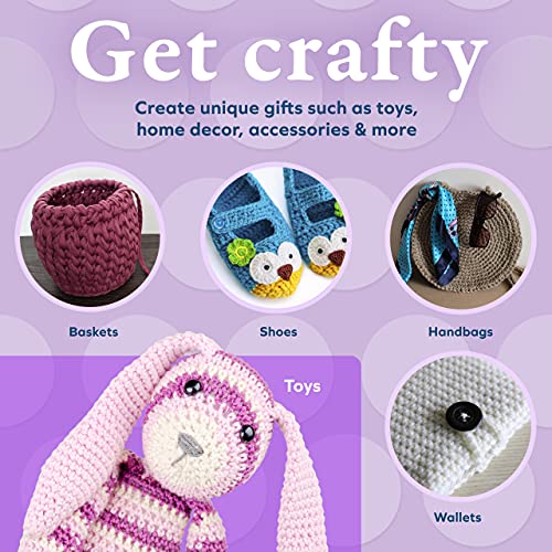 BeCraftee Crochet Hook Set - Kit Includes 9 Ghana