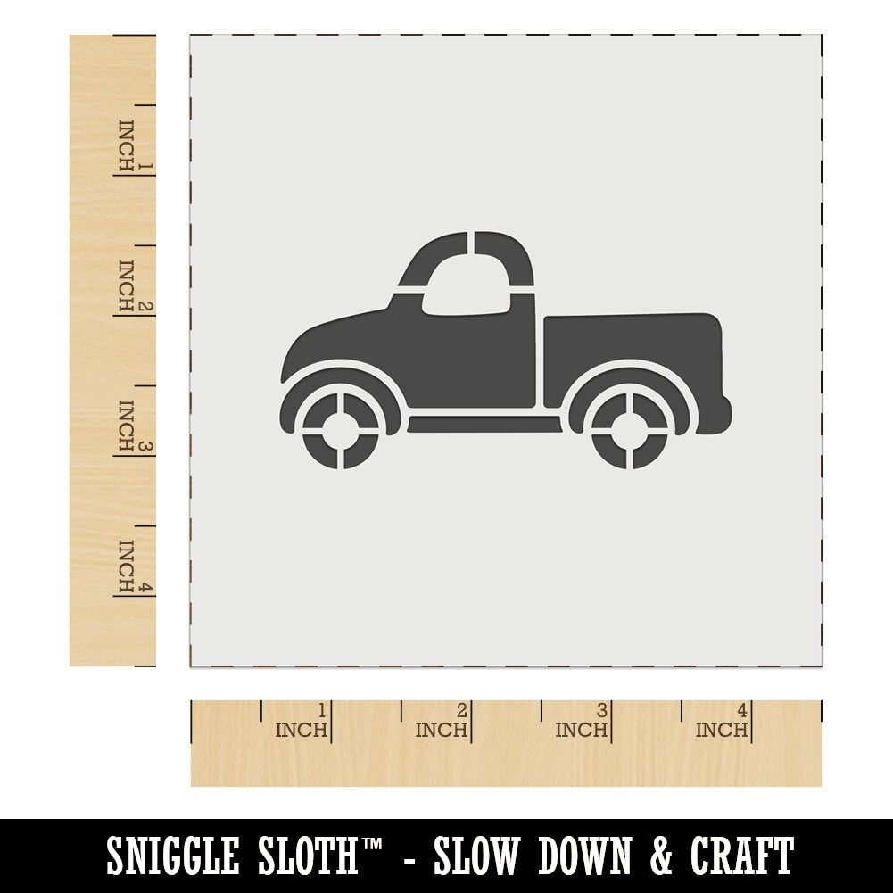 Cute Truck Wall Cookie DIY Craft Reusable Stencil