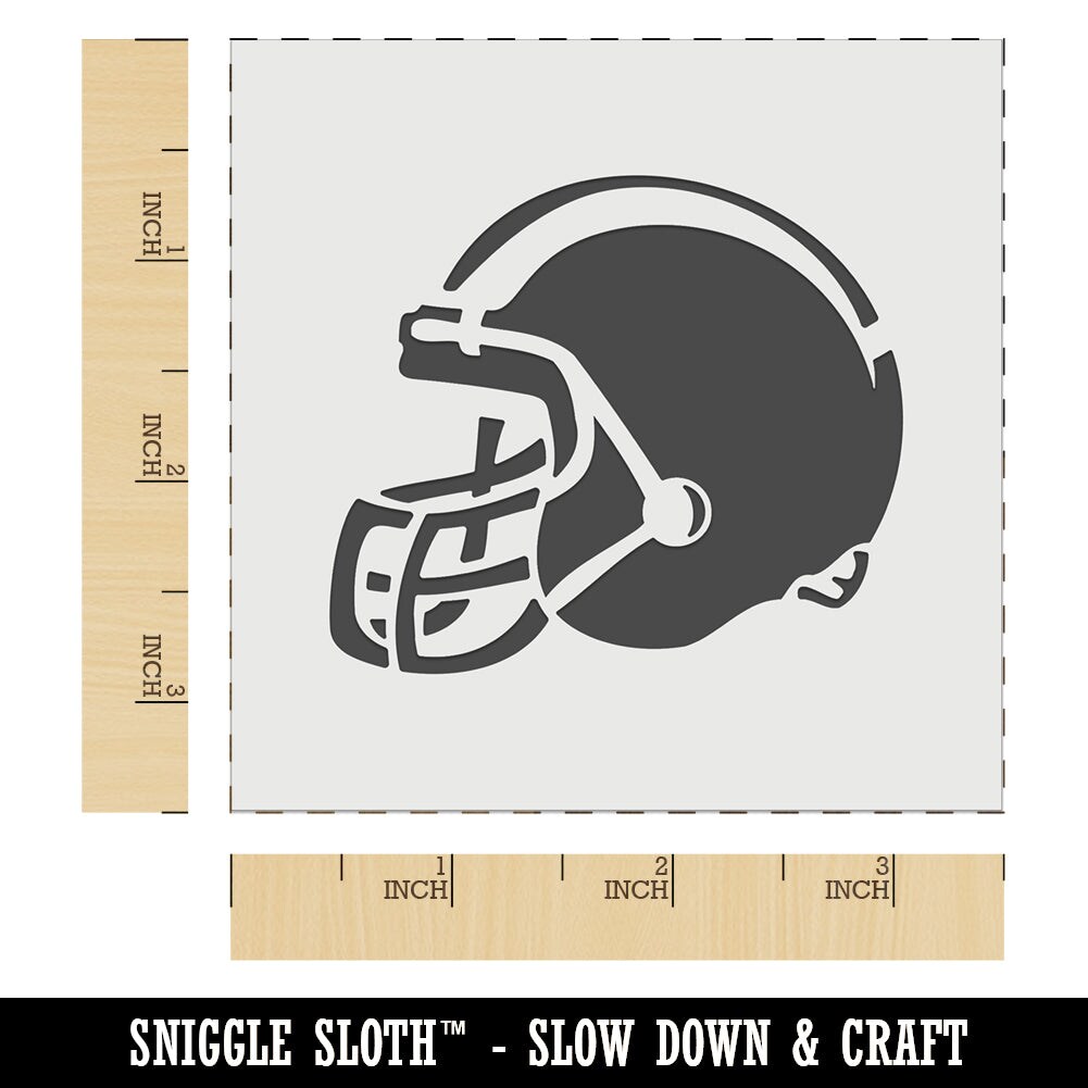 American Football Helmet Sports Wall Cookie DIY Craft Reusable Stencil