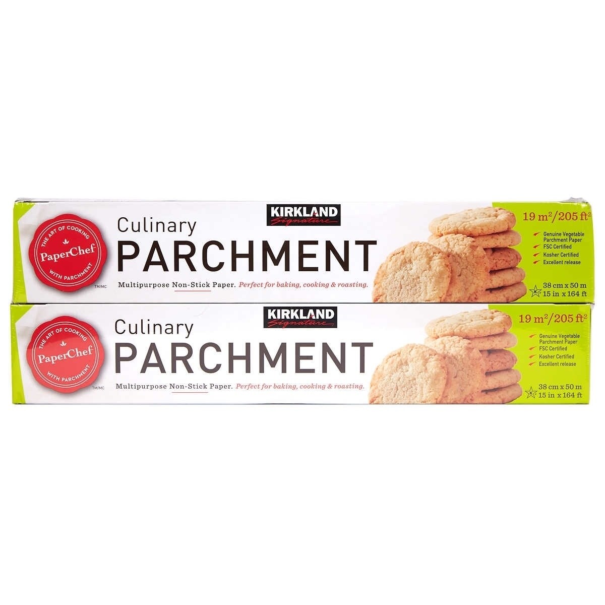 Kirkland Signature Culinary Parchment Paper, 15 x 164', 2 ct | Shoppiis