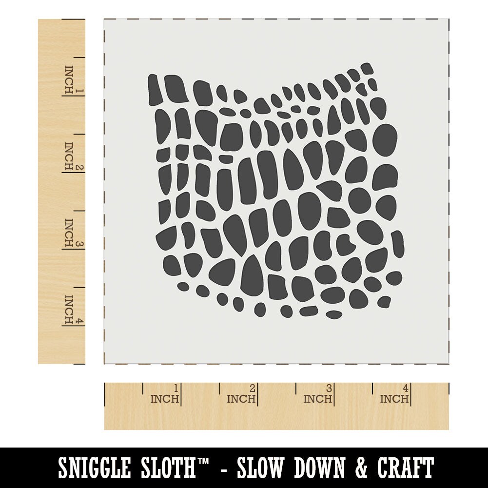 Reptile Lizard Skin Wall Cookie DIY Craft Reusable Stencil