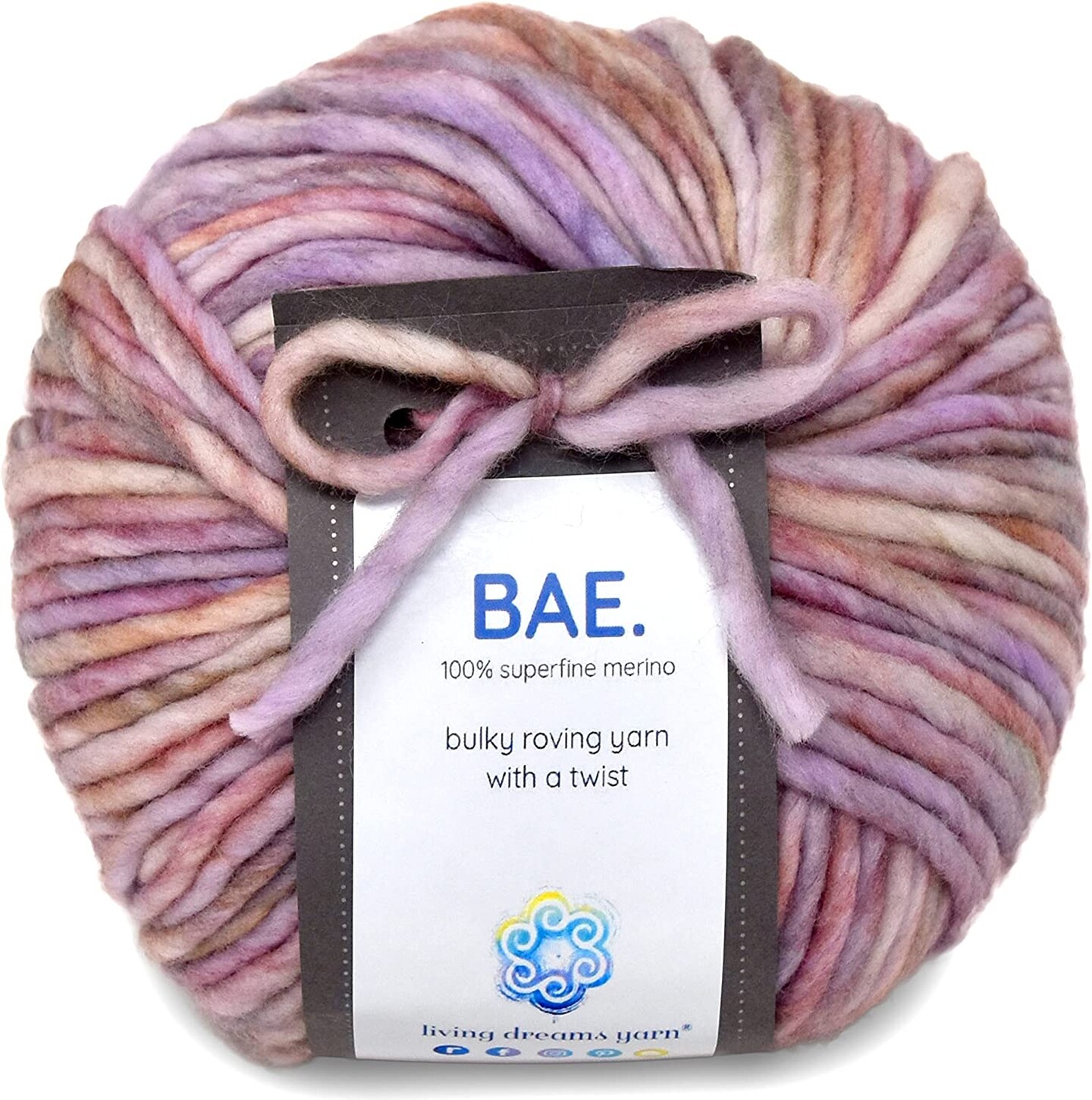 BAE: 100% Extrafine Merino Wool Bulky Weight Roving Yarn. Cuddly, Strong & Super Soft for Next to Skin Winter Knits.