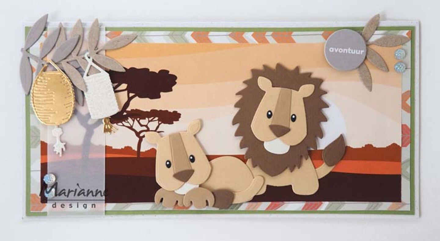 Marianne Design  Collectables Eline&#x27;s Lion/Tiger