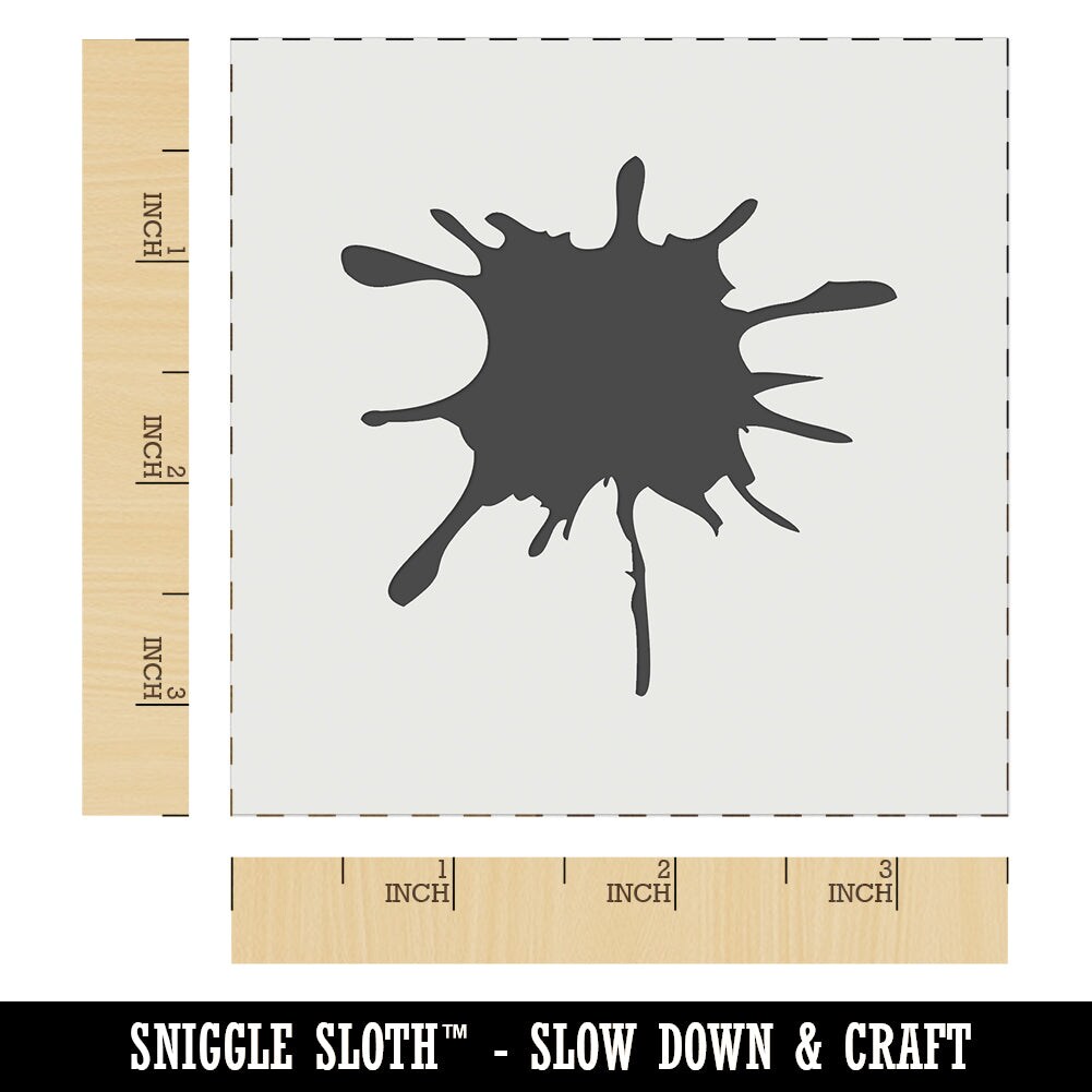 Ink Splatter Wall Cookie DIY Craft Reusable Stencil