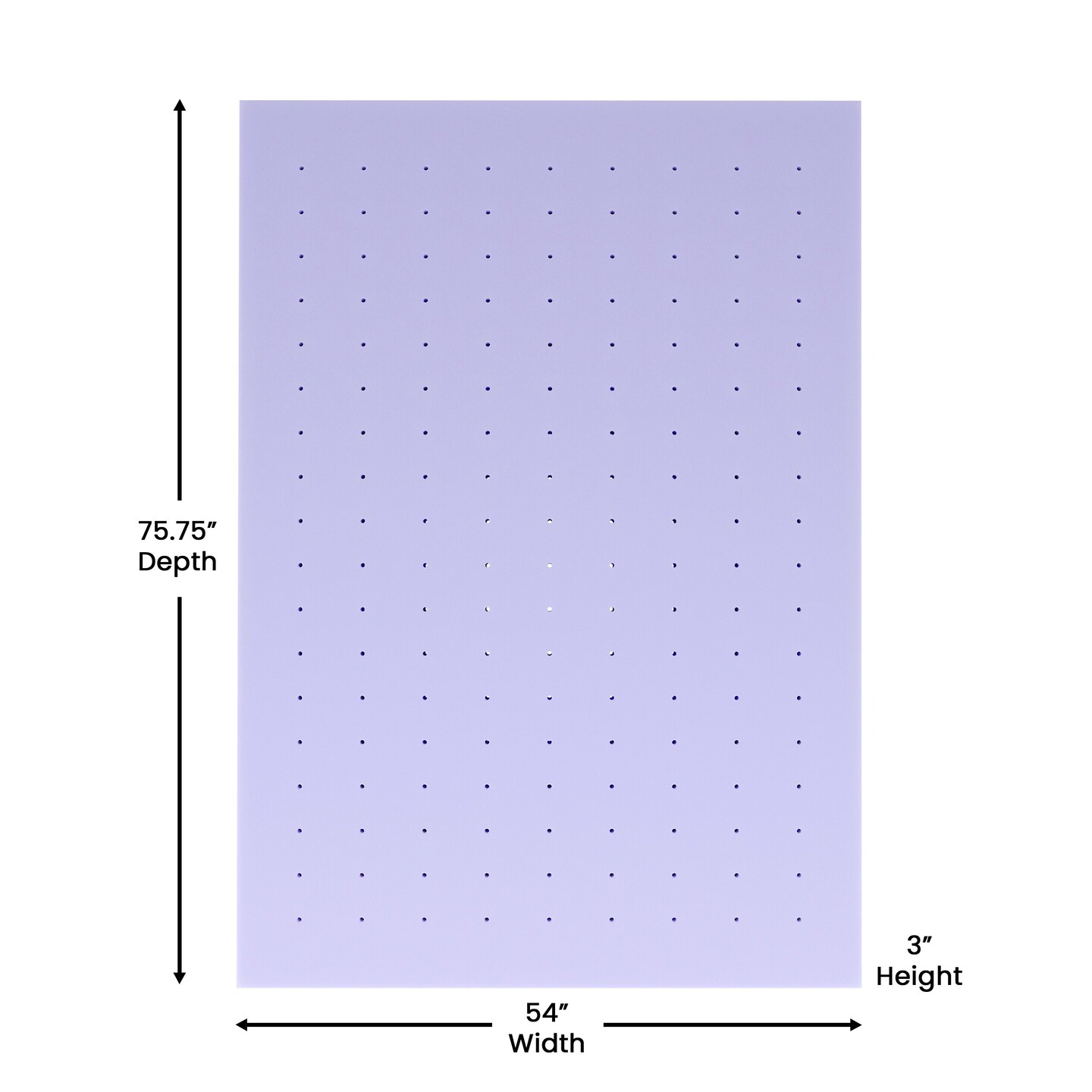 Emma and Oliver Astor Memory Foam Mattress Topper with Lavender Infused, CertiPUR-US Certified Foam and Ventilated Construction