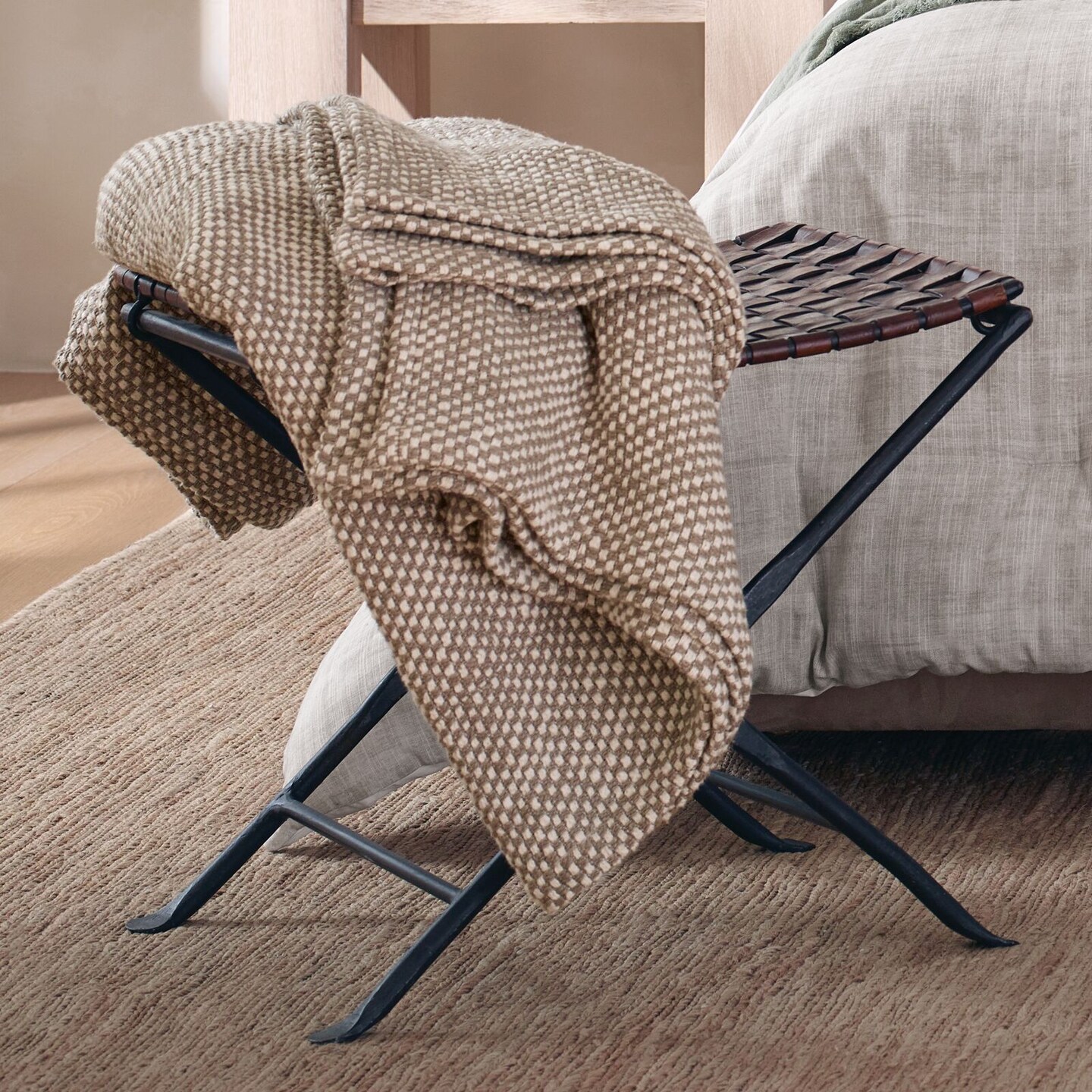 Nate Home by Nate Berkus Two-Tone Cotton Bed Blanket
