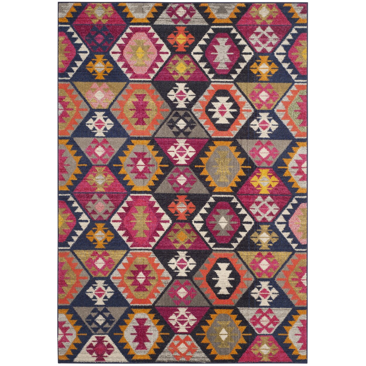 Safavieh Monaco Collection Mnc218F Multi Rug Modern Area Rug Carpet Bohemian