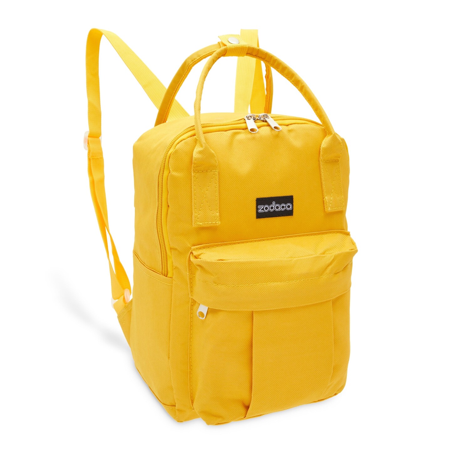 Mini Square Backpack for Women Small Mango Yellow Bag 9 x 12 Inches