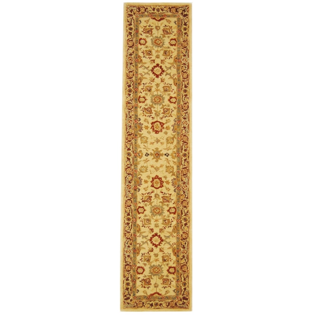 Safavieh Anatolia An546A Handmade Ivory / Brown Rug Hand Tufted Area Rug