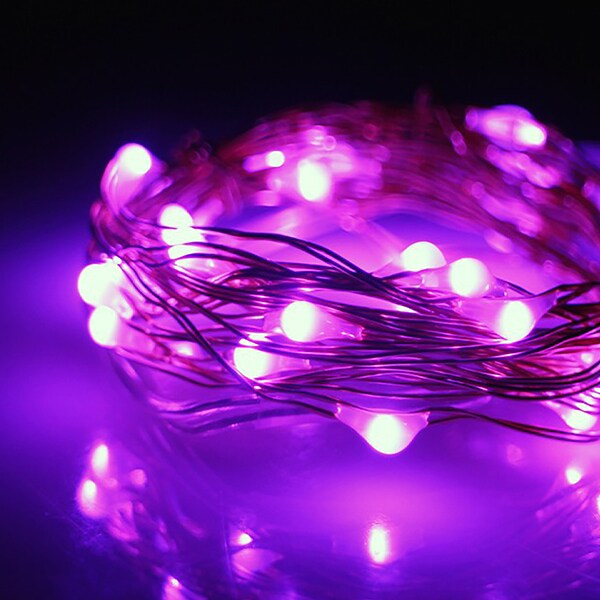 Perfect Holiday 30 LED Silver Copper Fairy String Lights - Battery Operated