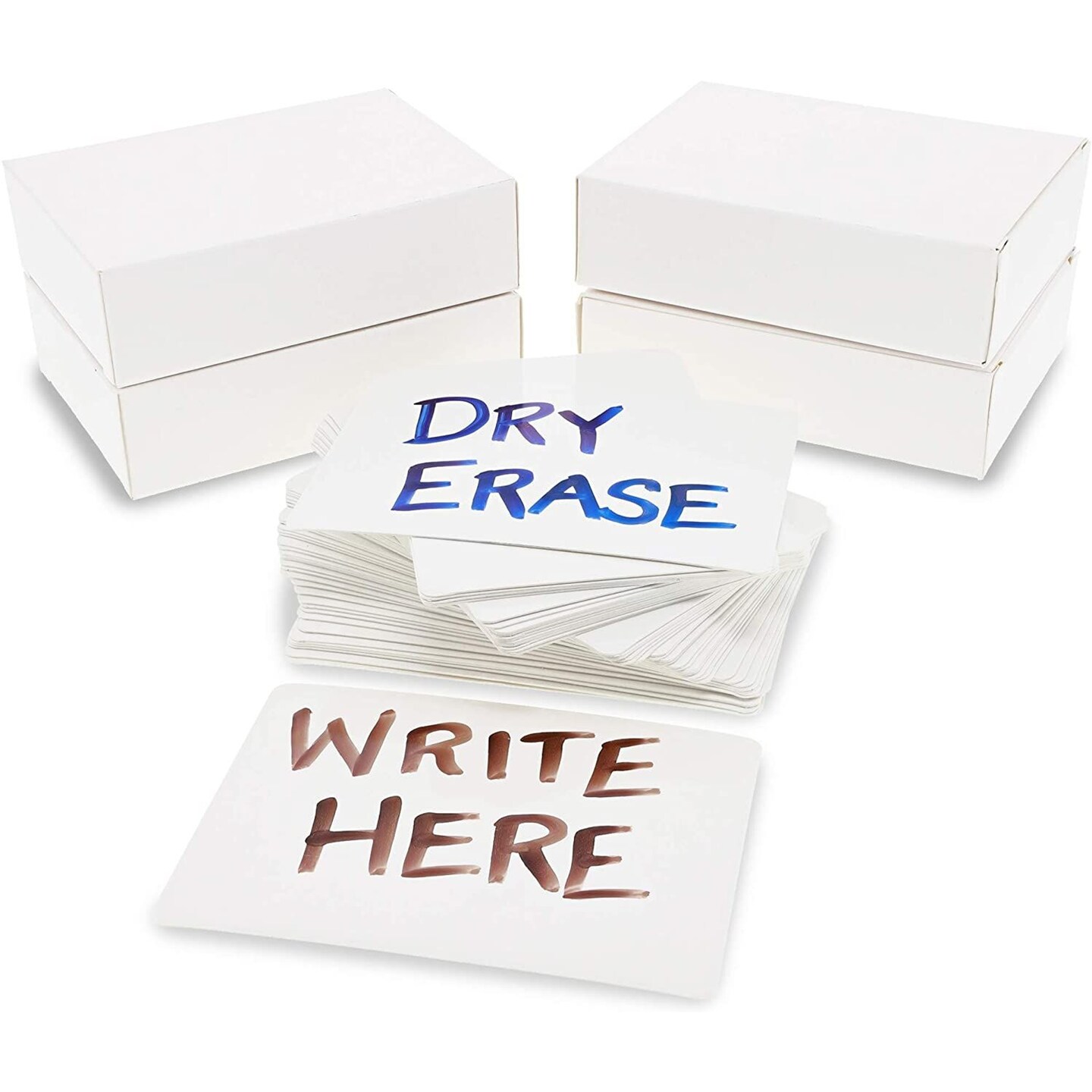 Blank Dry Erase Flash Cards for Studying, Games (2.5 x 3.5 In, 216 Pieces)