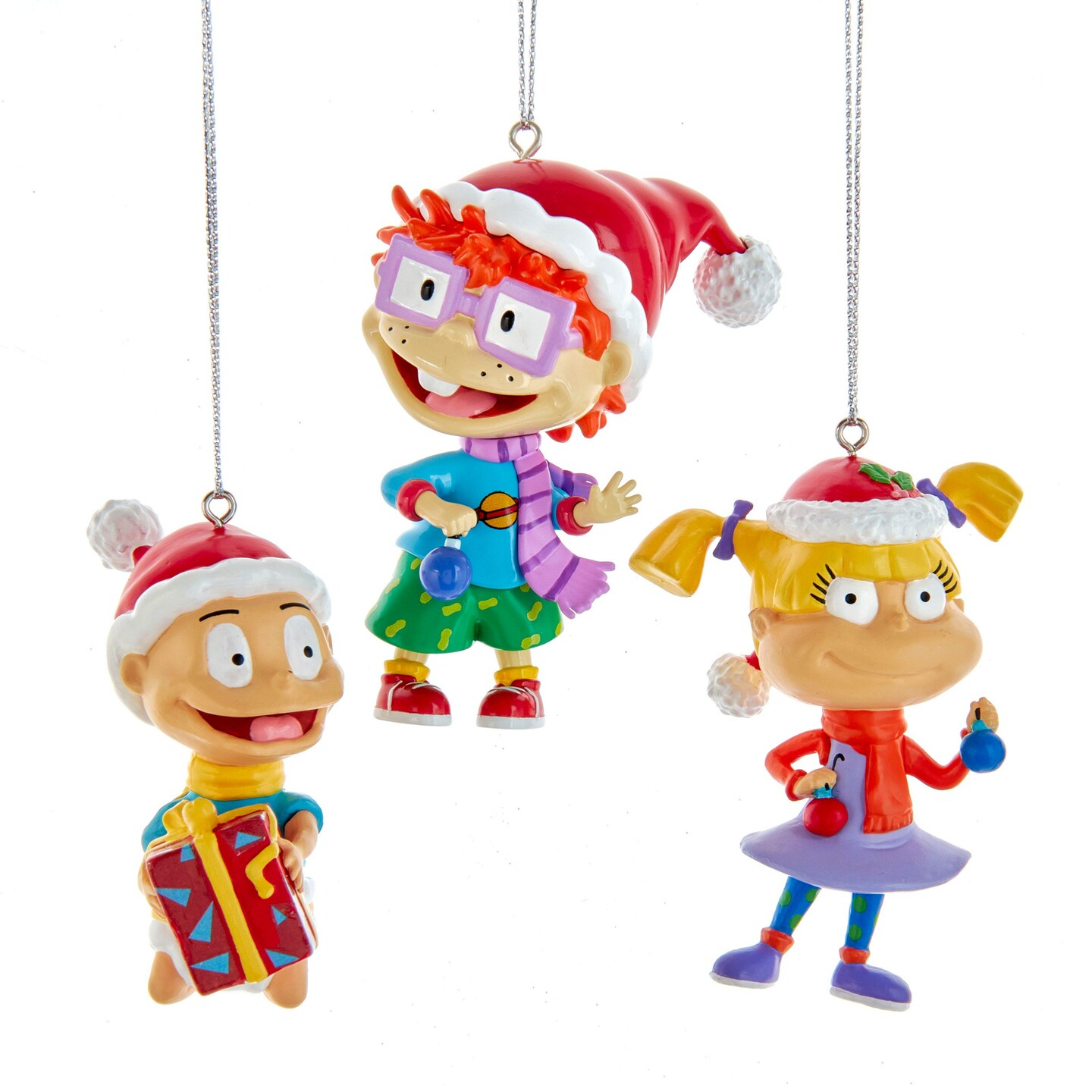 KSA Rugrats Glass Christmas Ornaments - Multicolor - 3ct