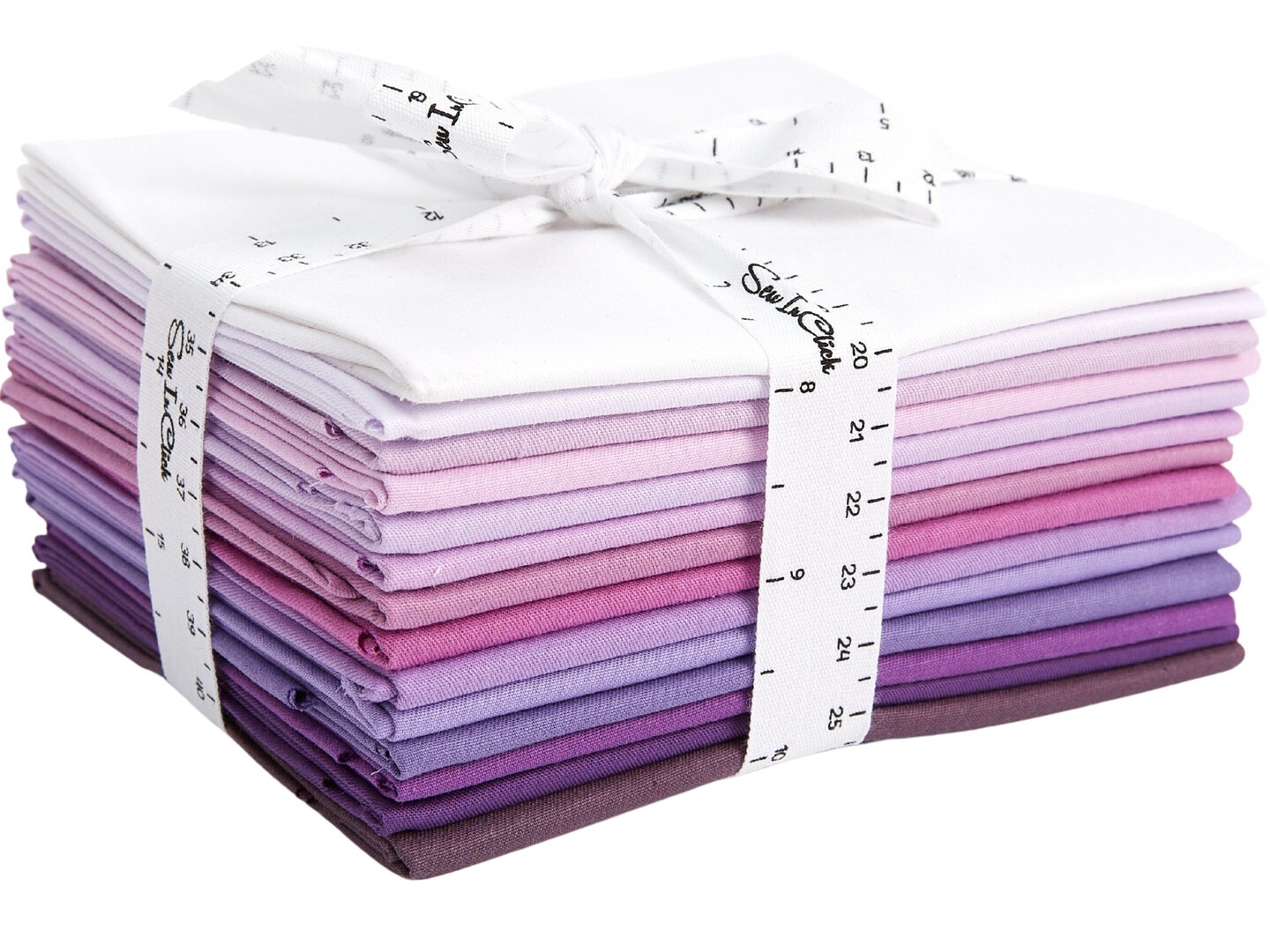 Fat Quarter Bundle -100% Cotton | Pure Solids | Shades of Purple and Magenta l Mix Colors | Quilting &#x26; Crafting Soft Fabric | Special Gift