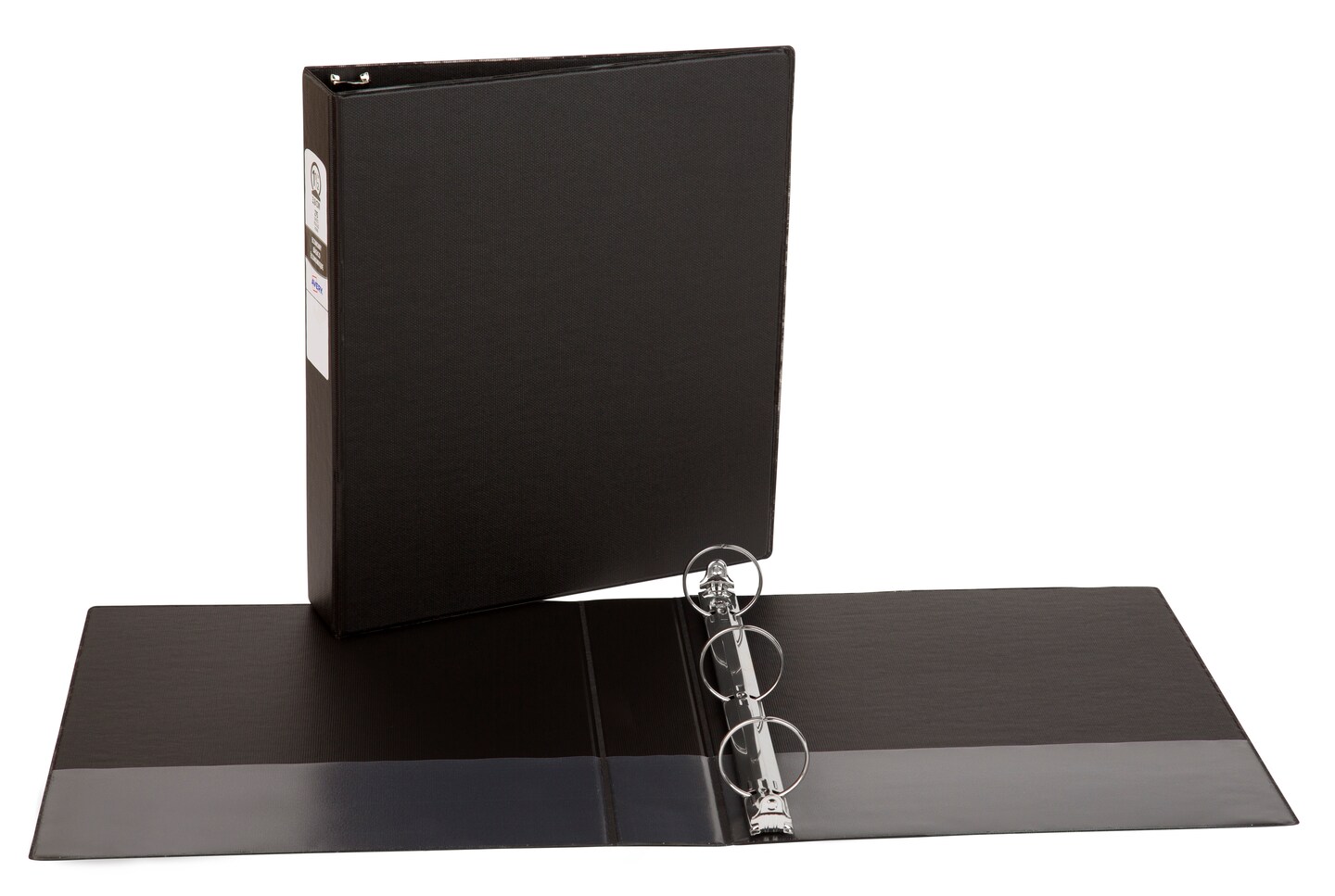 Avery Economy 3 Ring Binder, 1-1/2 Inch Round Rings, 4 Black Binders (03401)