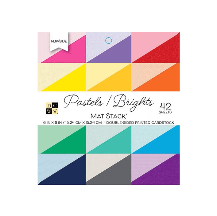 DCWV®️ MAT STACK - DCWV - 6 X 6 - PASTELS - DOUBLE SIDED (42 SH) PS-006-00108