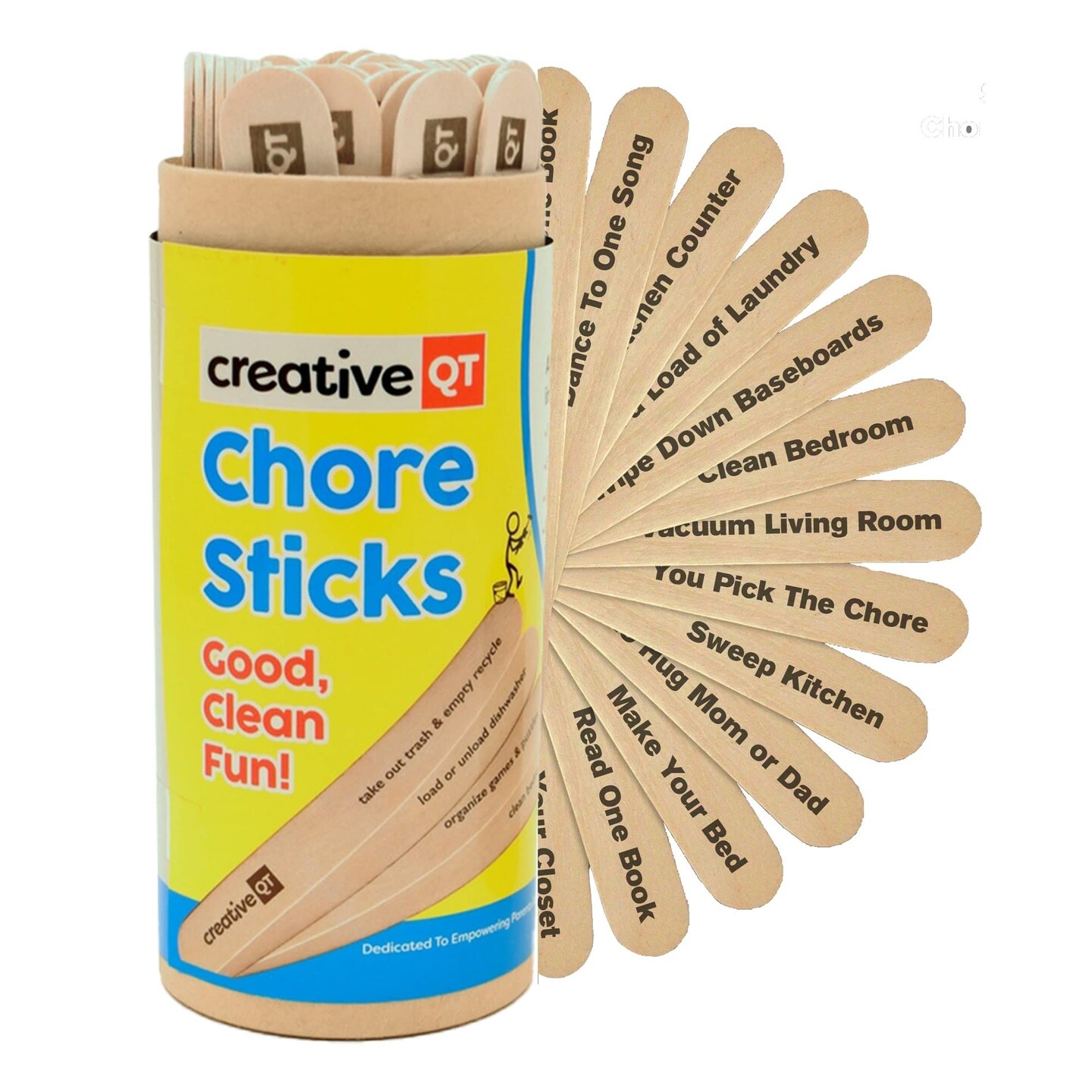 Chore Sticks for Kids - Make Chores a Game - Interactive Family Activity by Creative QT - Combine Responsibility with Rewards - A Fun Alternative to a Chore Chart