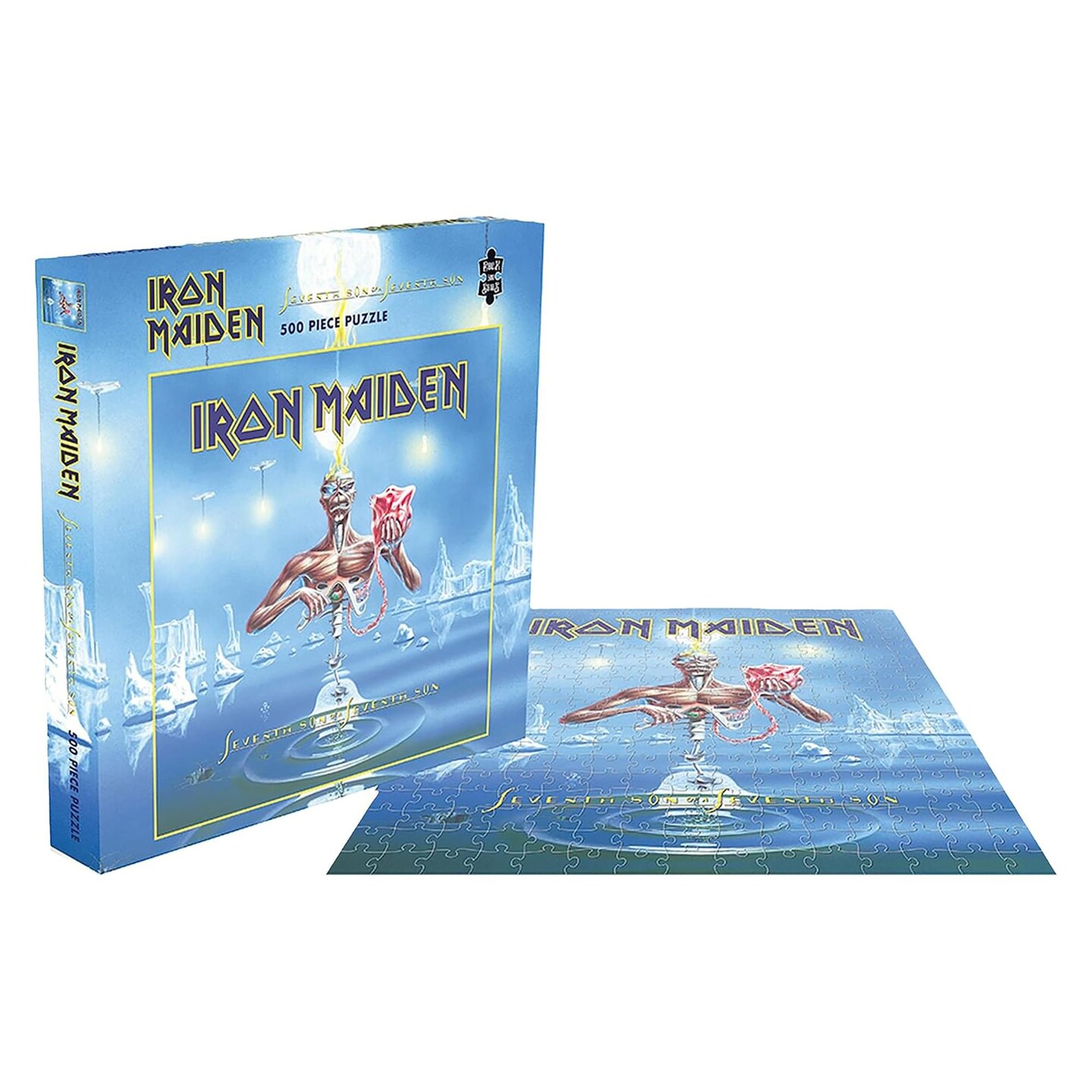 Iron Maiden Puzzle 500 Pezzi - Ufficiale, Formato 39x39 Cm, Cartone Di Alta Qualità Con Finitura Lino, Idea Regalo Per Fan Del Rock - 2