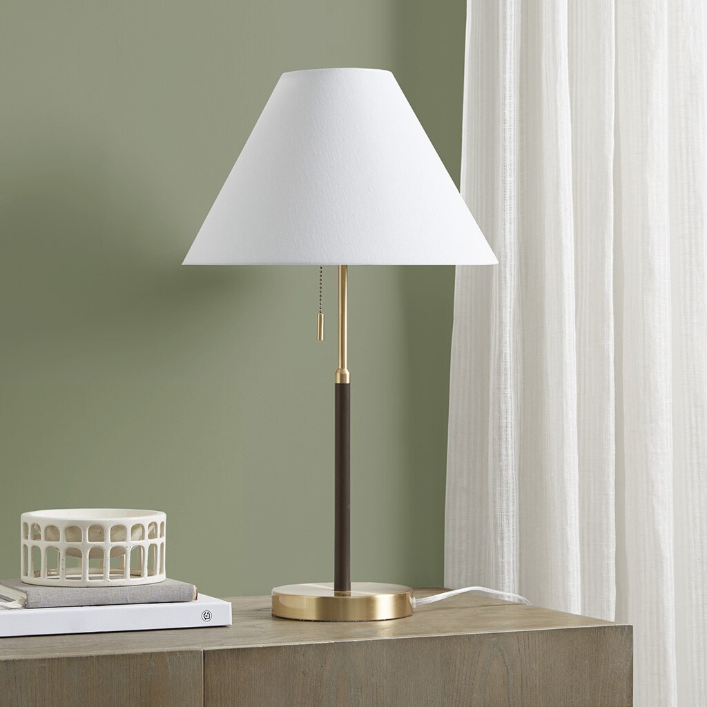 INK+IVY Bromley Two Tone Pull-chain Table Lamp
