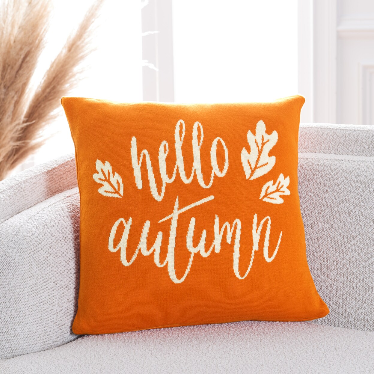 Safavieh Hello Autumn Pillow Orange Home Decor Pillow Decorative Throw Cushion