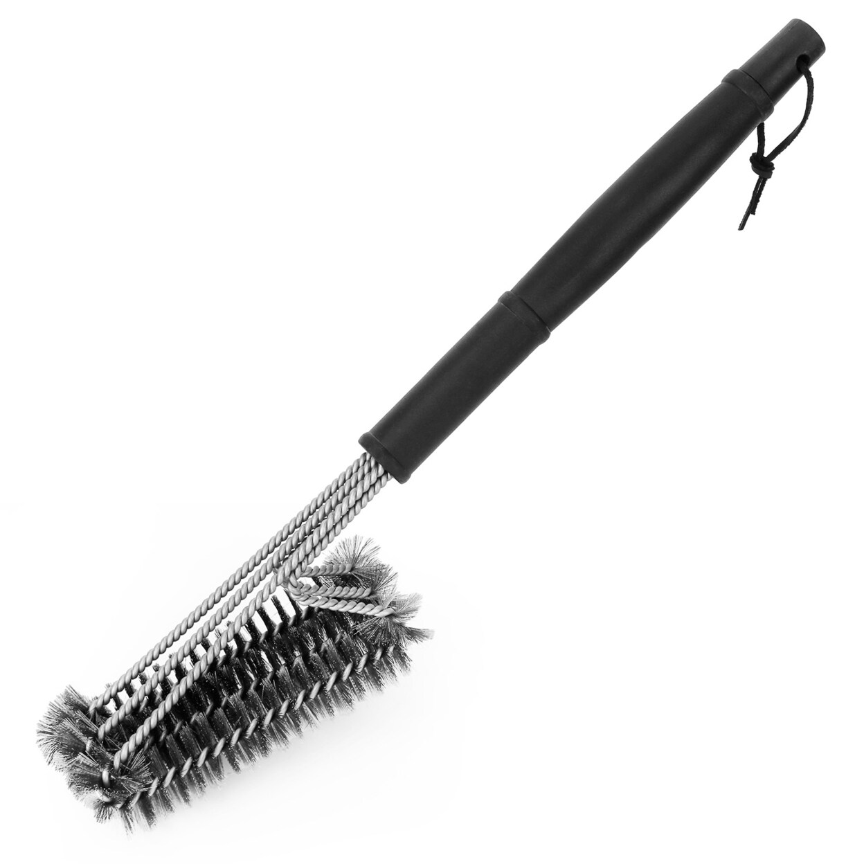 Stainless Steel Bbq Grill Cleaning Brush 18In Ergonomic Handle Rust Resistant