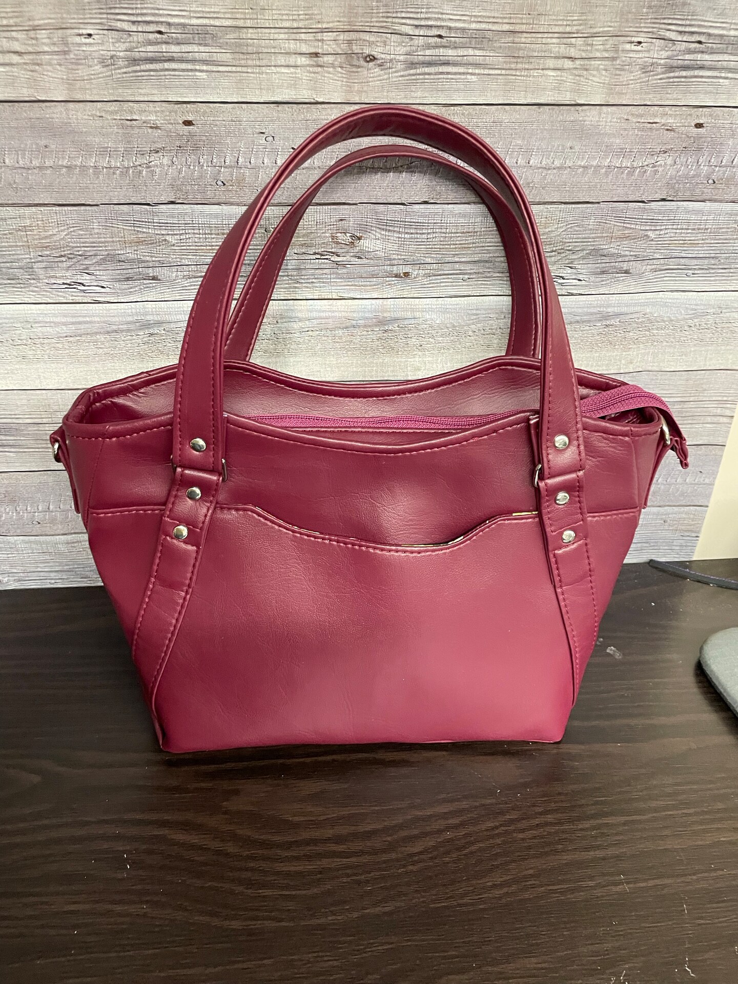 Burgundy sales crossbody purse