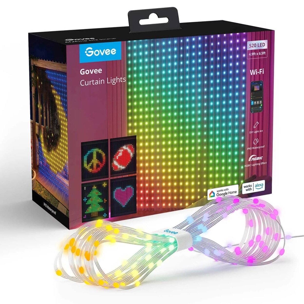 Govee   RGBIC Curtain Lights