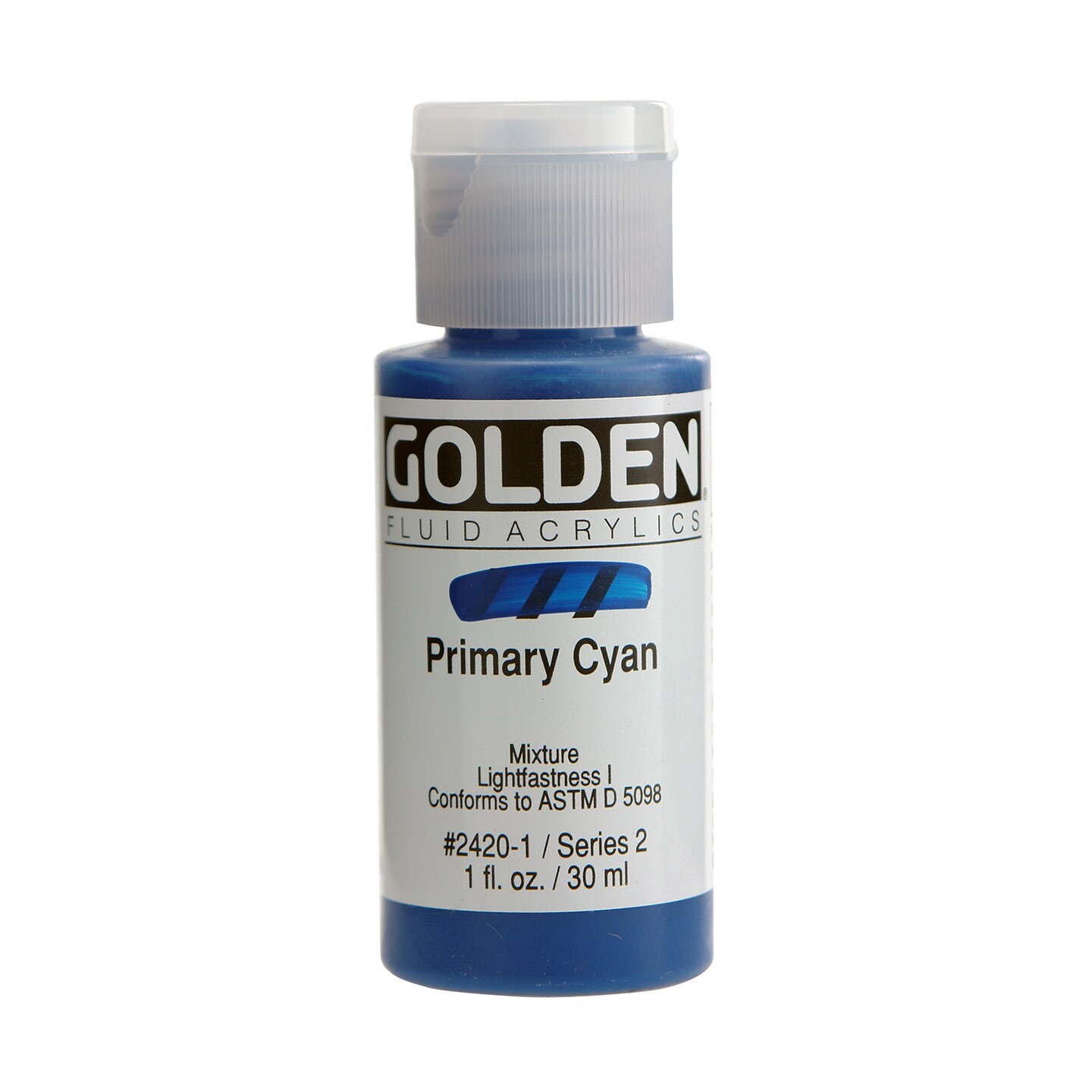 Golden Fluid Acrylic - Primary Cyan 16 oz.