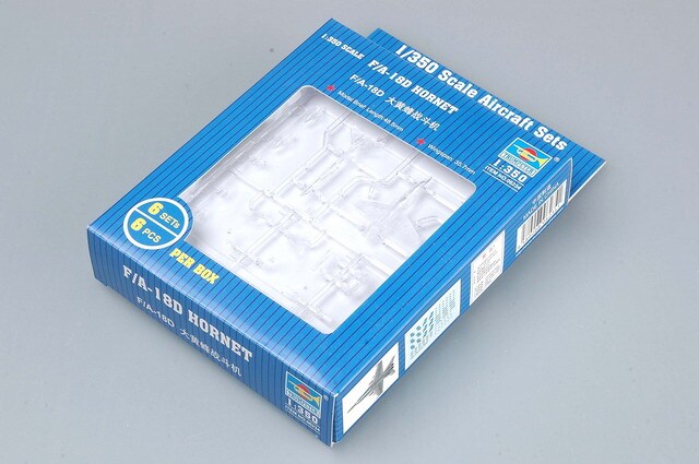 Trumpeter  1/350 Trumpeter 1/350 F/A18D Hornet Aircraft Set for USN Carriers (6-Box) Plastic Model
